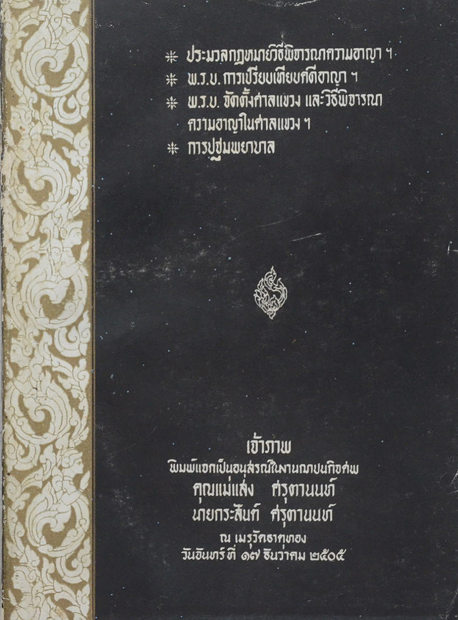 ประมวลกฎหมายวิธีพิจารณาความอาญาฯ