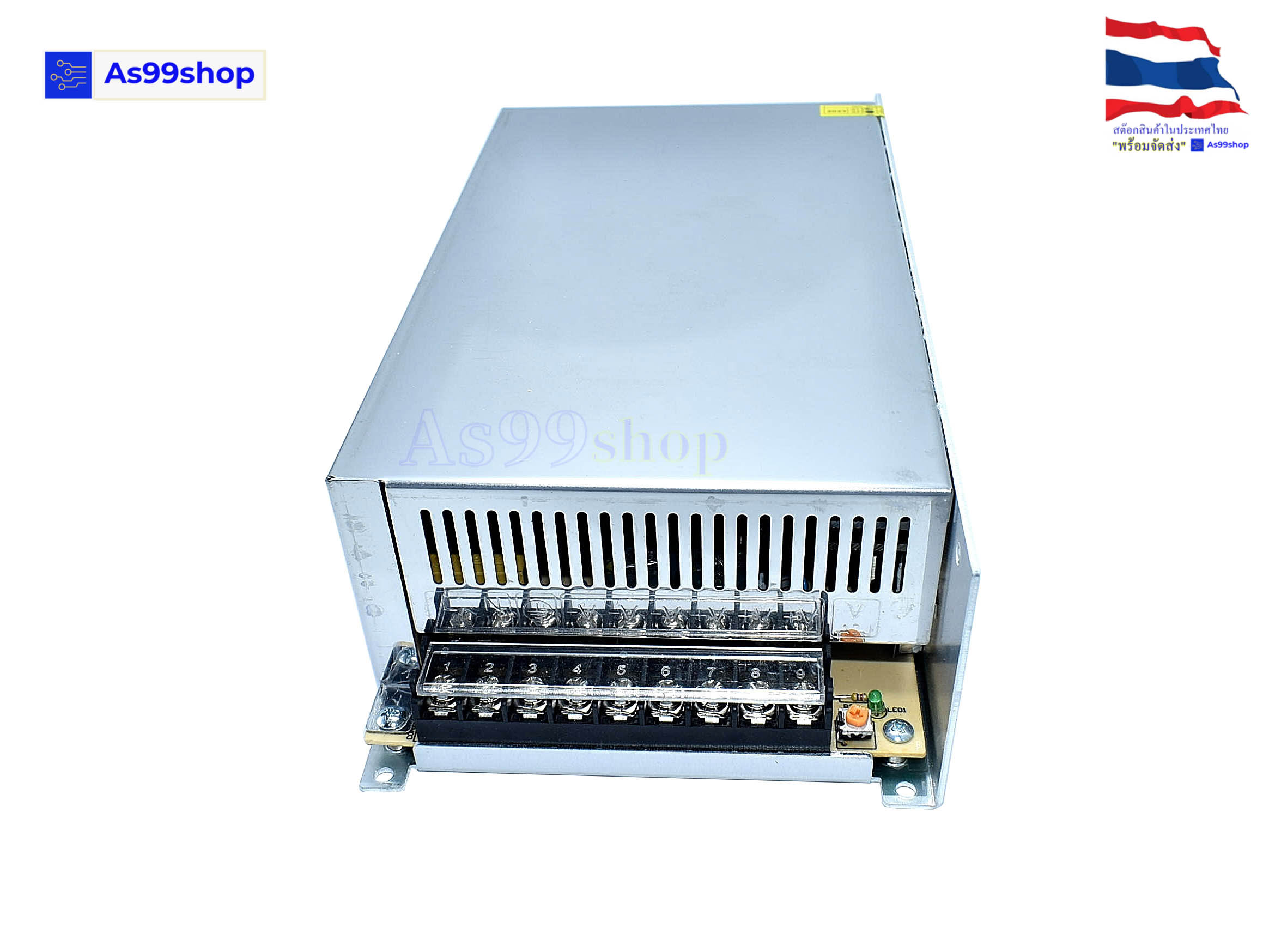 12V 50A 600W สวิตชิ่งเพาเวอร์ซัพพลาย Switching Power Supply (สีเงิน) T-600-12