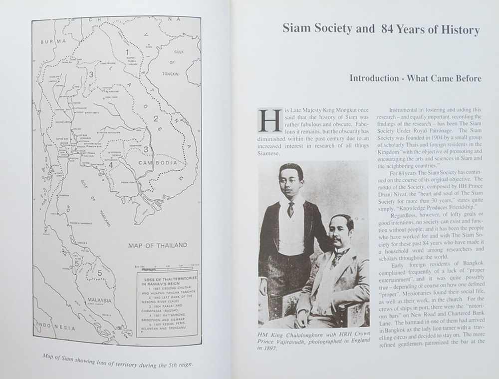 THE SIAM SOCIETY UNDER FIVE REIGNS