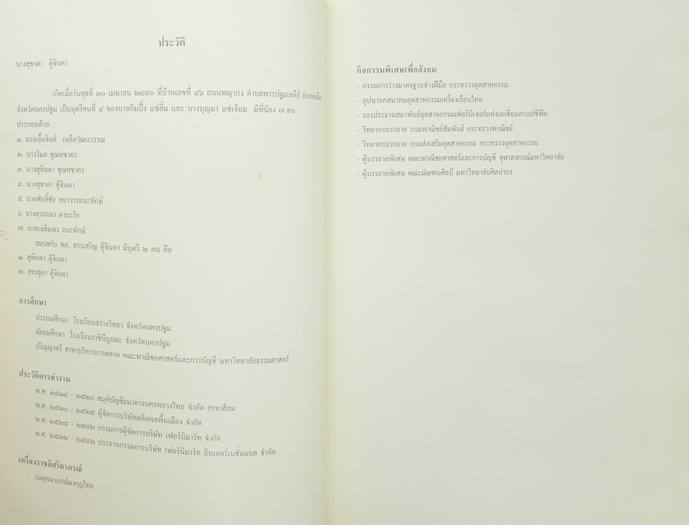นางสุชาดา ตู้จินดา (ตราไปรษณียากร / ขายตามสภาพ)