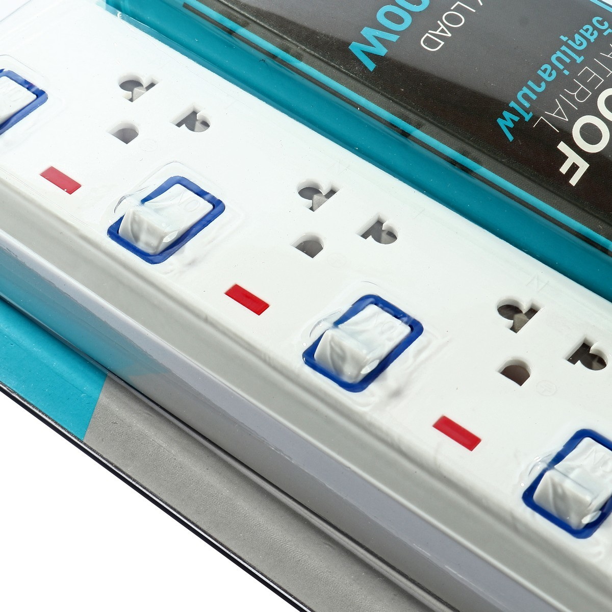 TOSHINO ET-9165M ปลั๊กพ่วง 6ช่อง/ 6สวิตซ์/ 5เมตร 10A/2300W