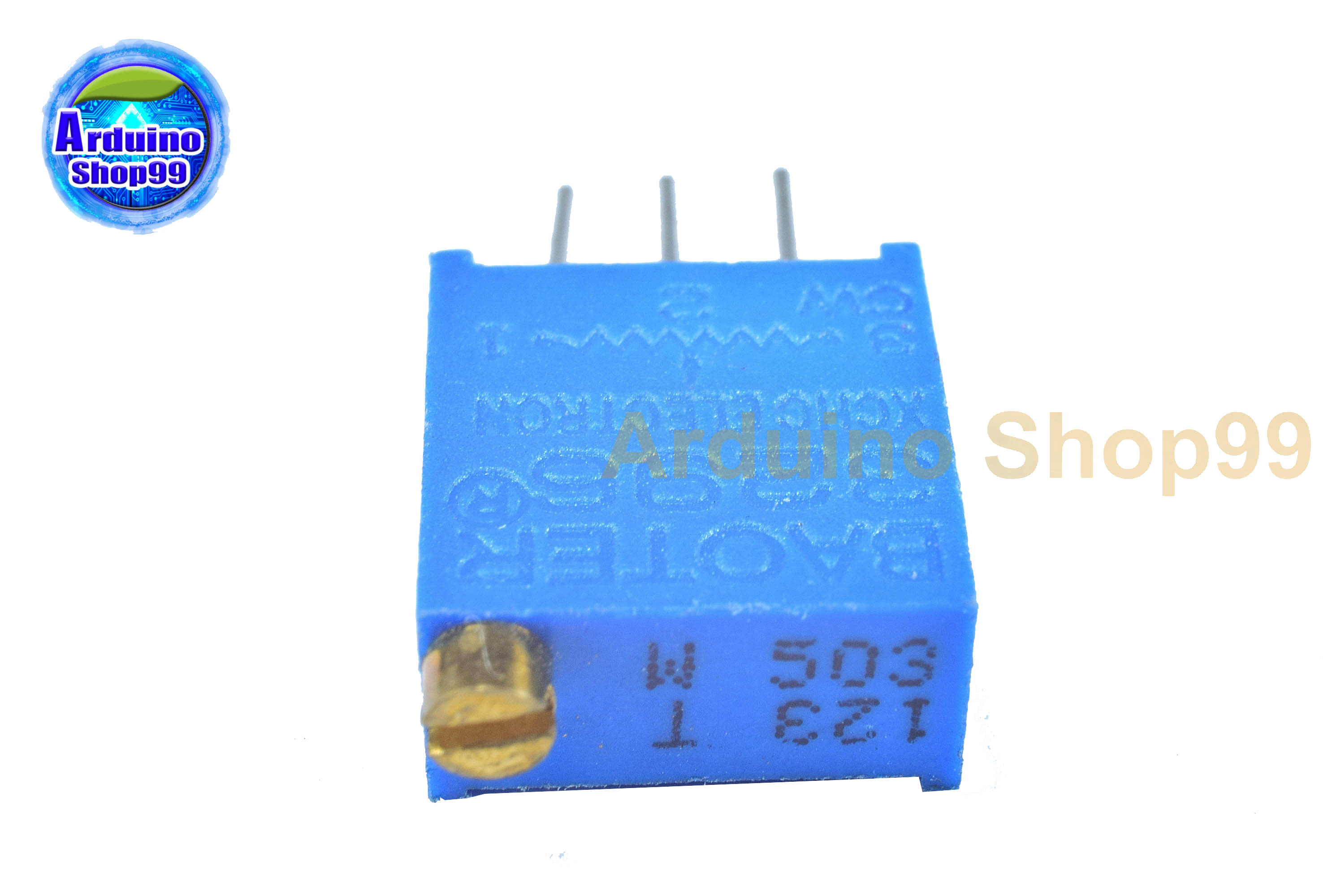 2k Ohm ความต้านทานปรับค่าได้ #3296(Tower) 2 ตัว