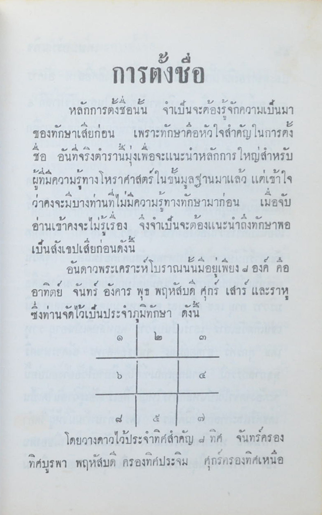เคล็ดลับในการให้ฤกษ์และตั้งชื่อ