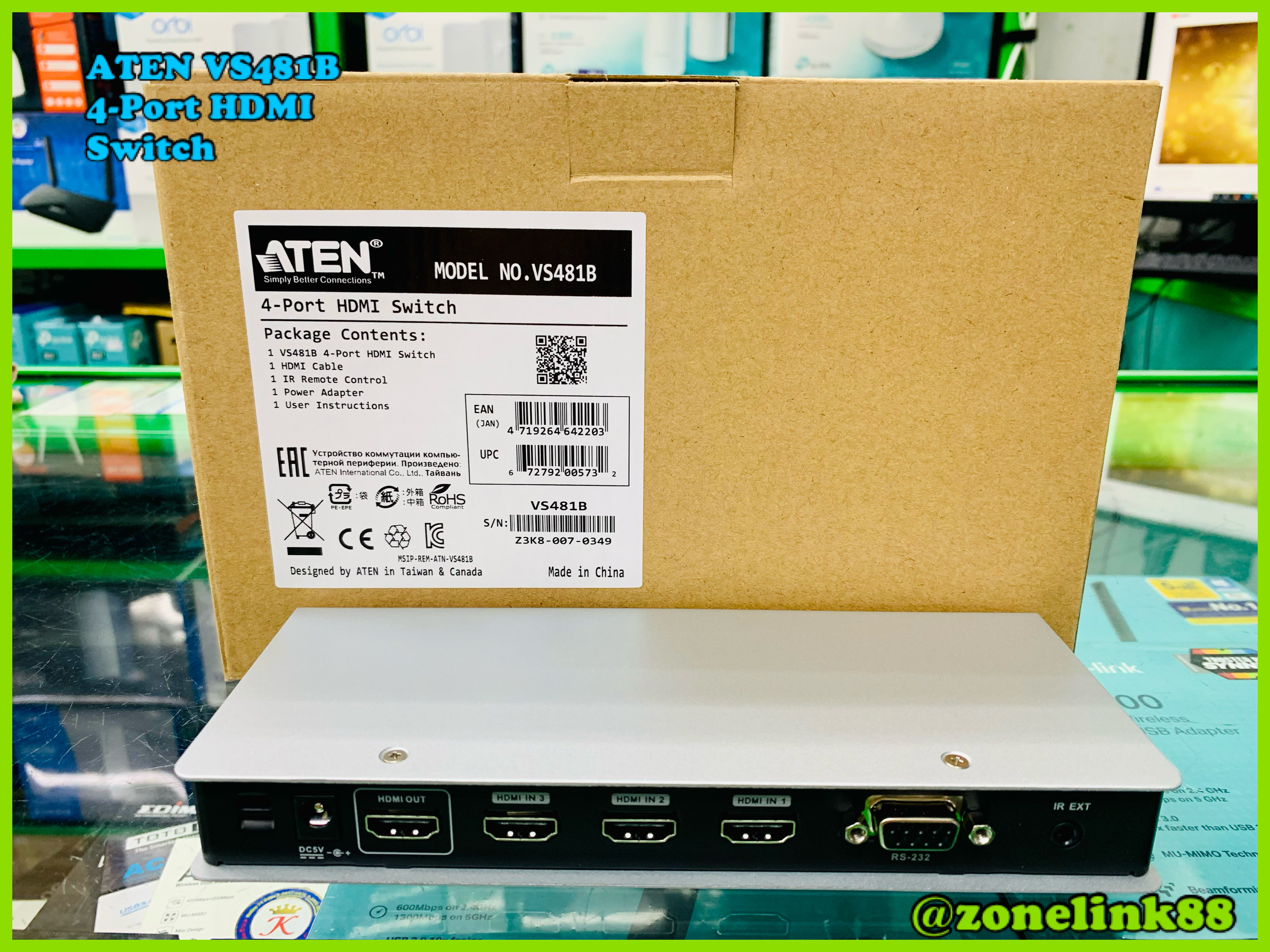 ATEN VS481B 4-Port HDMI Switch
