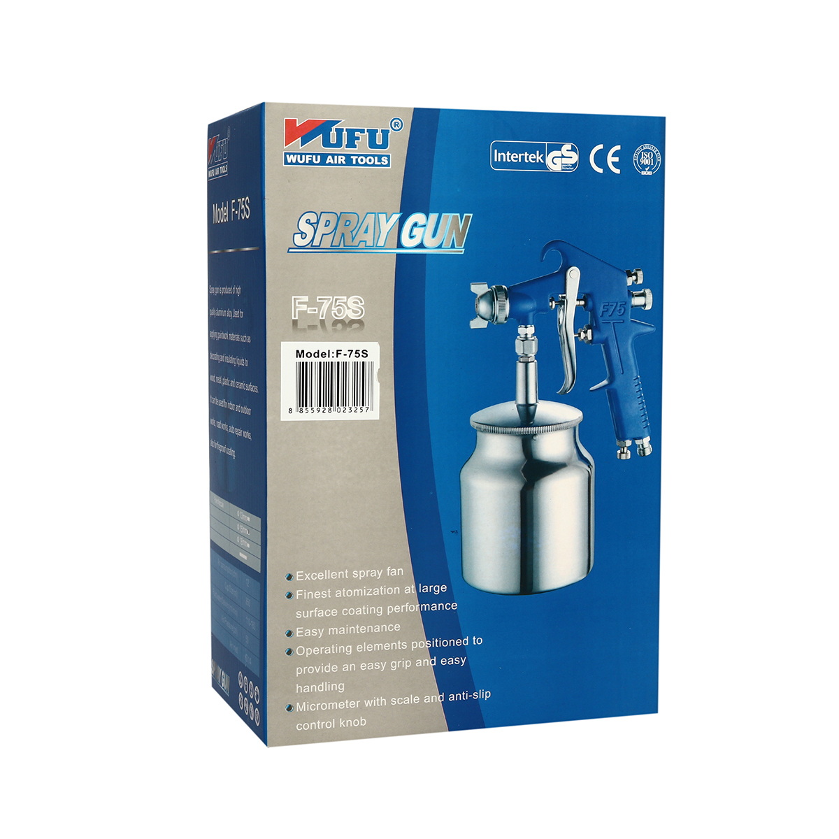 WUFU F-75S กาพ่นสี 1.5mm 850cc (กาล่าง)