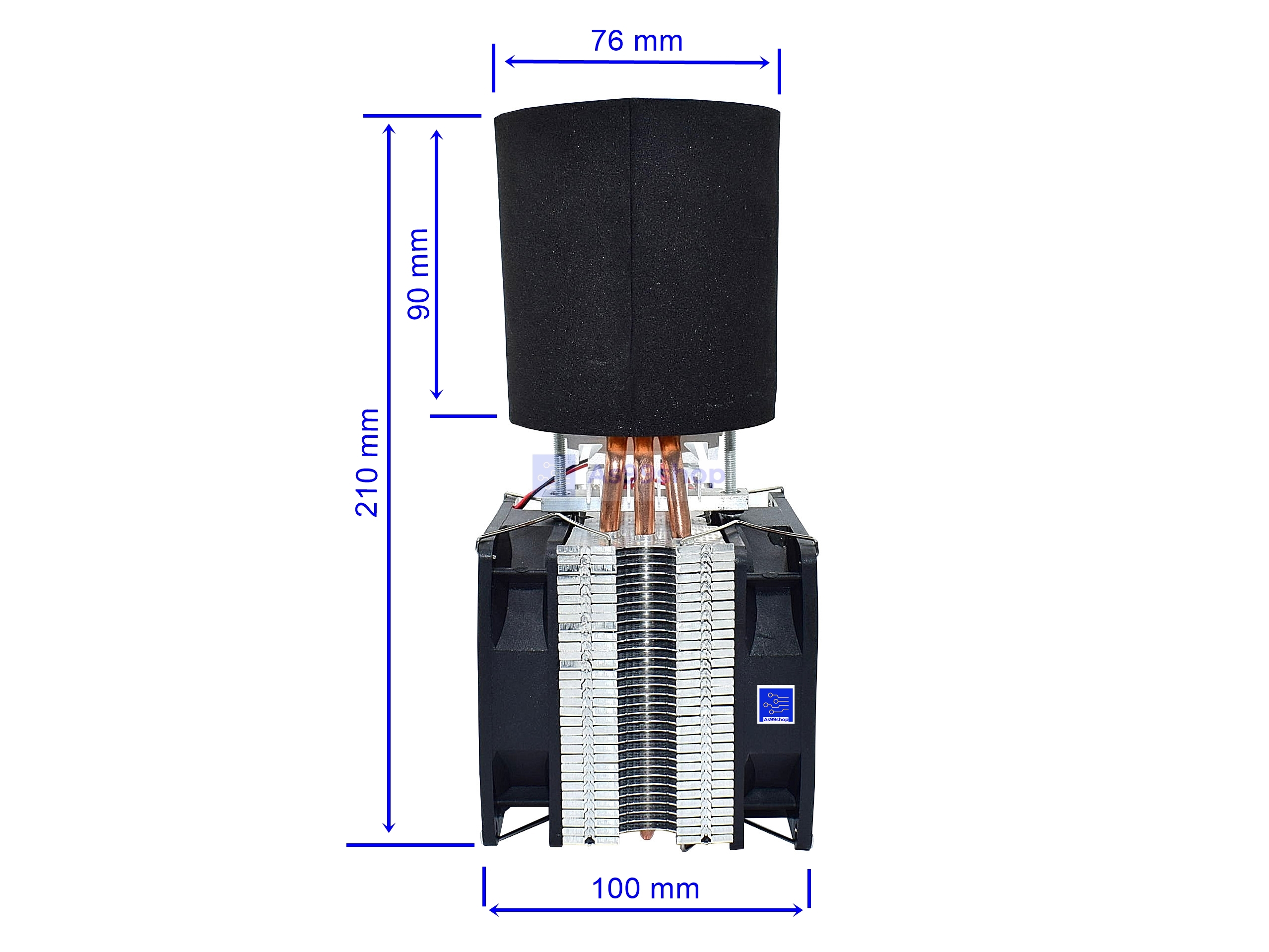 ชุดทำความเย็นแบบแก้ว 410 ml 3-tube Radiator Refrigeration Cup Quick(ชุดสำเร็จ)