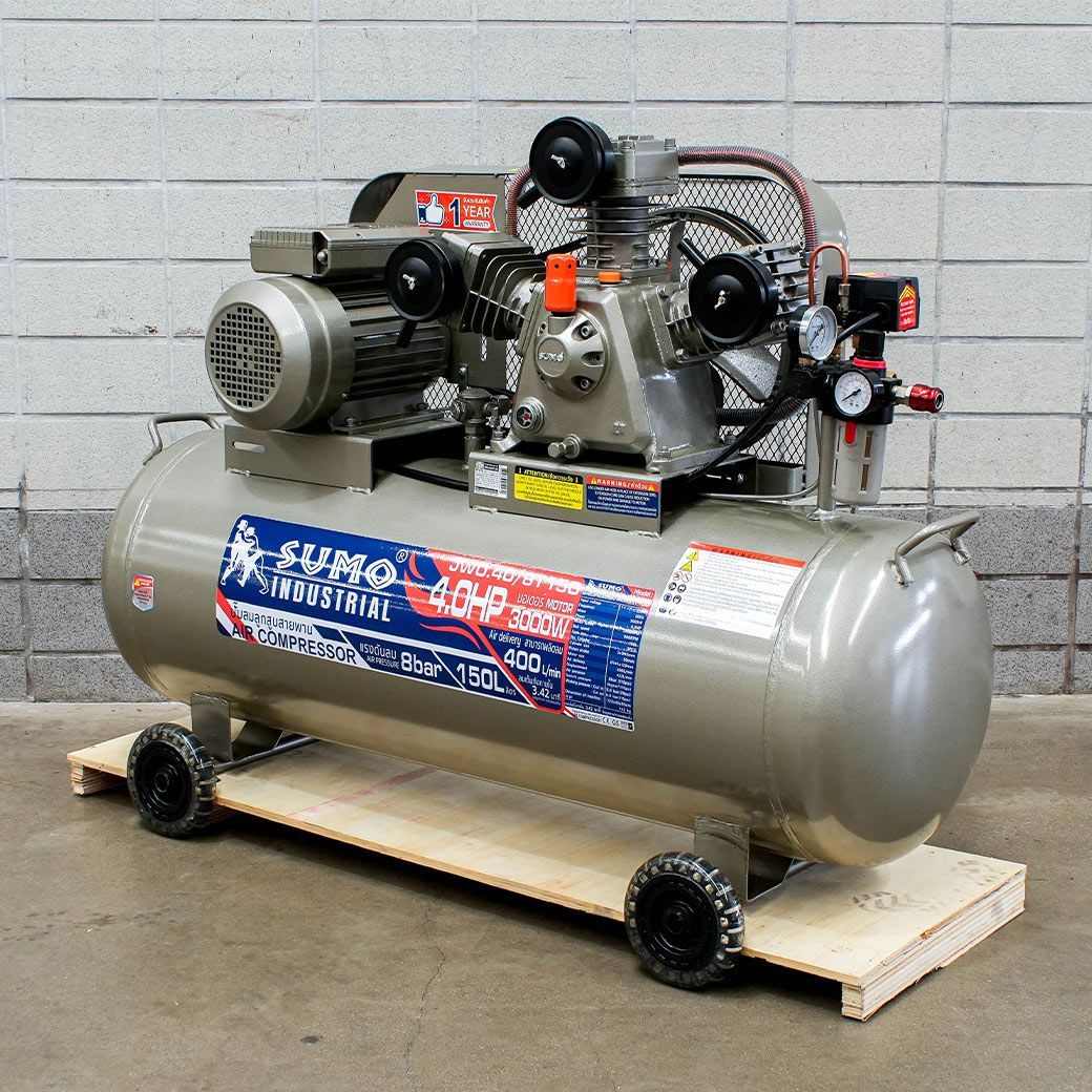 SUMO JW0.40/8T150 ปั๊มลมสายพาน 150L 4HP/220V