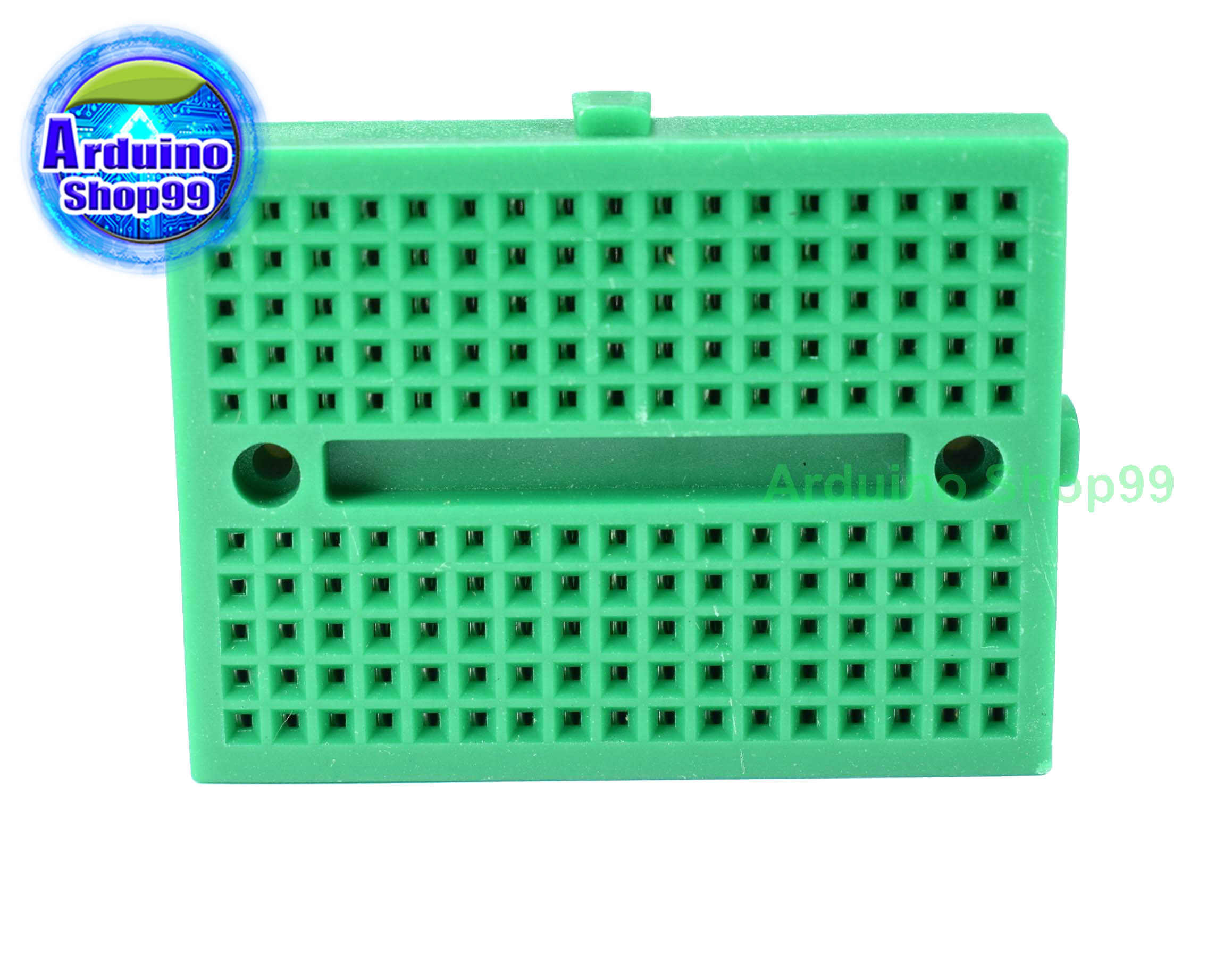 บอร์ดทดลองขนาดเล็กสีเขียวขนาด 170 ช่อง Protoboard Breadboard Green 170 holes