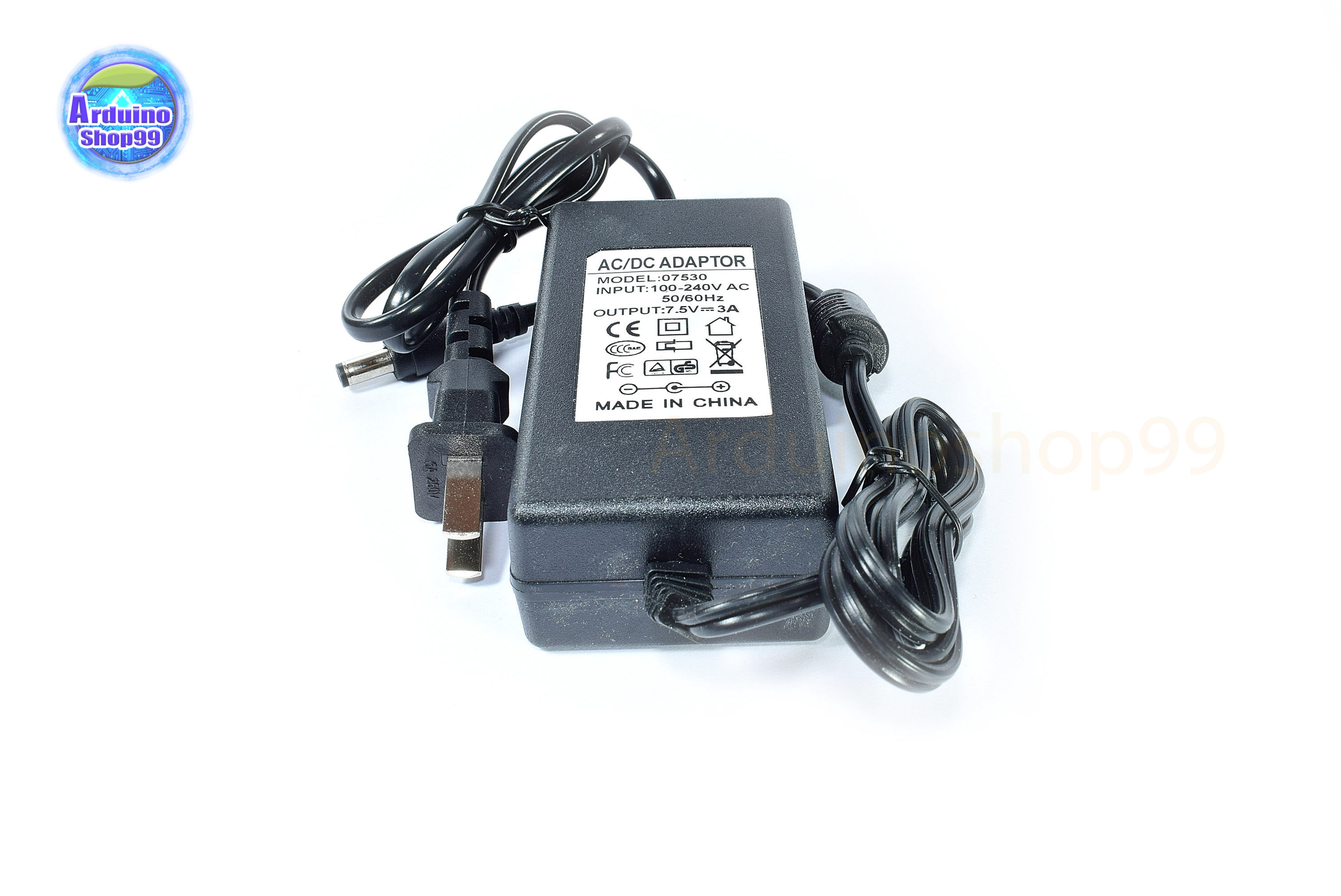 Power Adapter 7.5V 6A for 6-way servo board