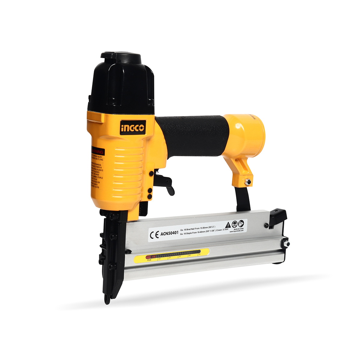 INGCO ACN50401 เครื่องยิงตะปูลม 2in1 ขาเดี่ยว/ขาคู่