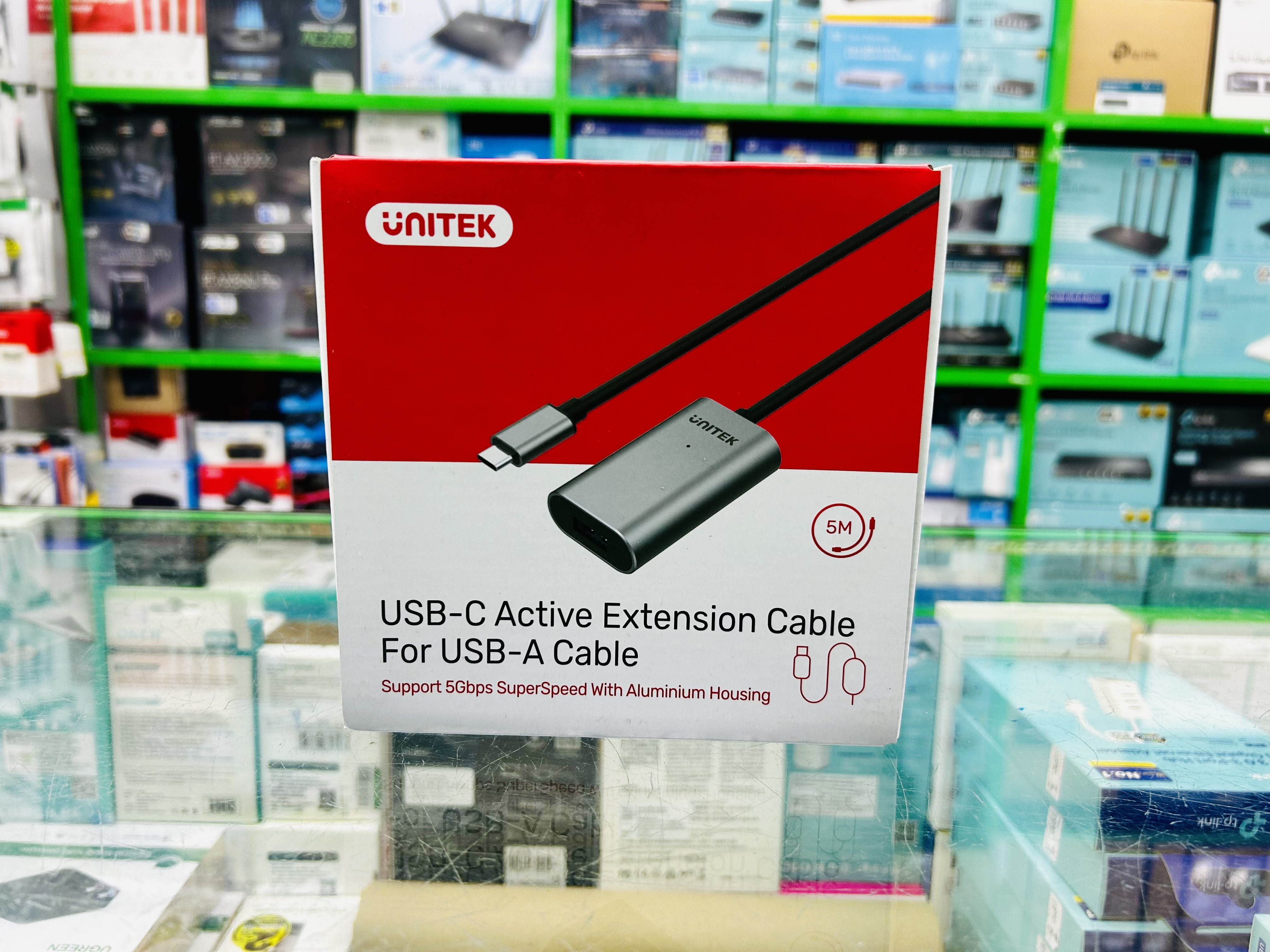 Unitek U304A USB-C Active Extension Cable For USB-A Cable