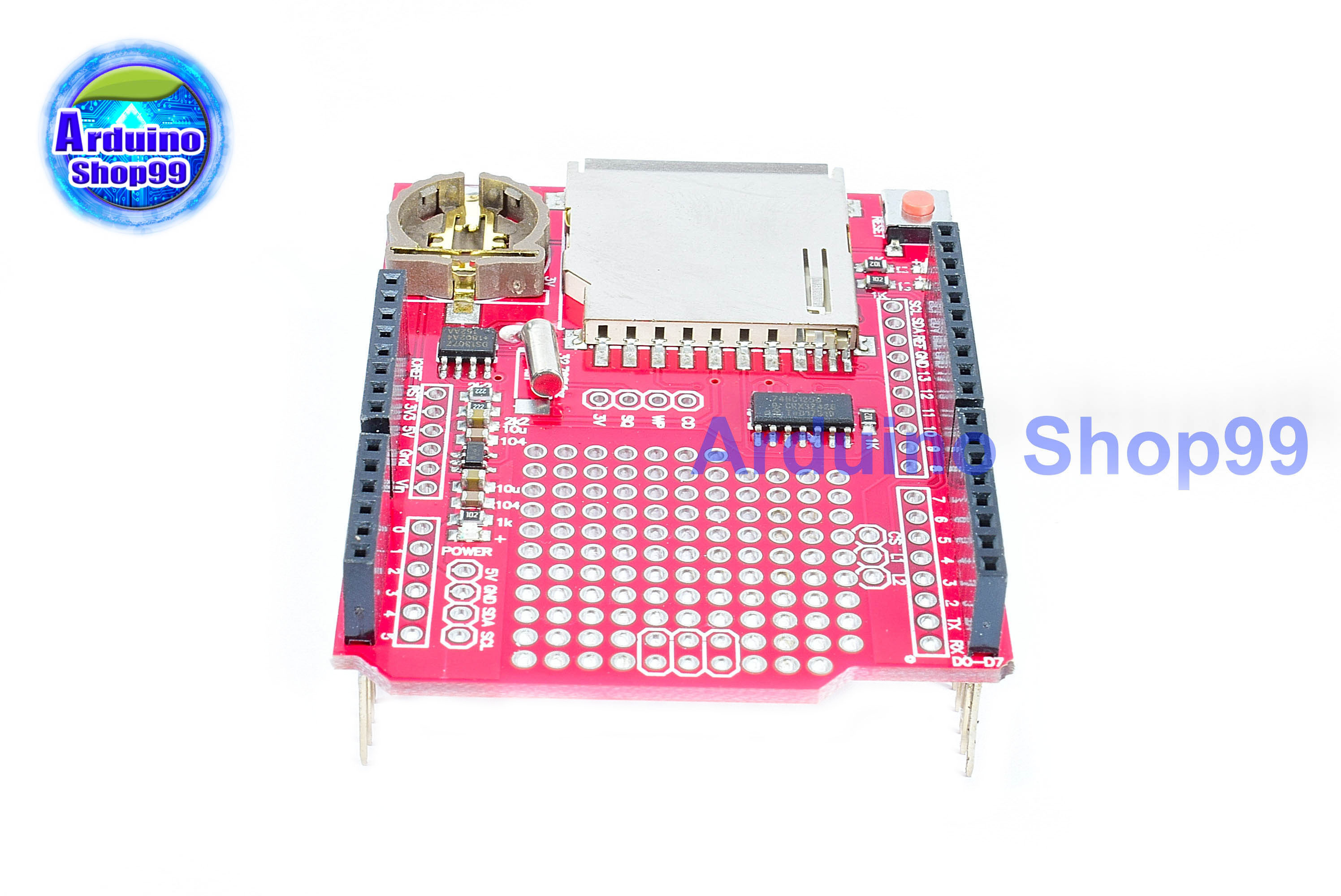 KEYES XD-204 ชีลเก็บบันทึกข้อมูลโมดูลสำหรับ Arduino - สีแดง