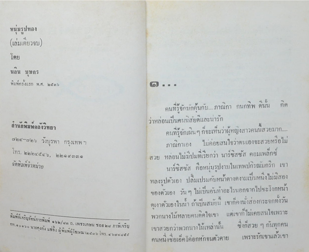 หนุ่มรูปทอง (เล่มเดียวจบ)