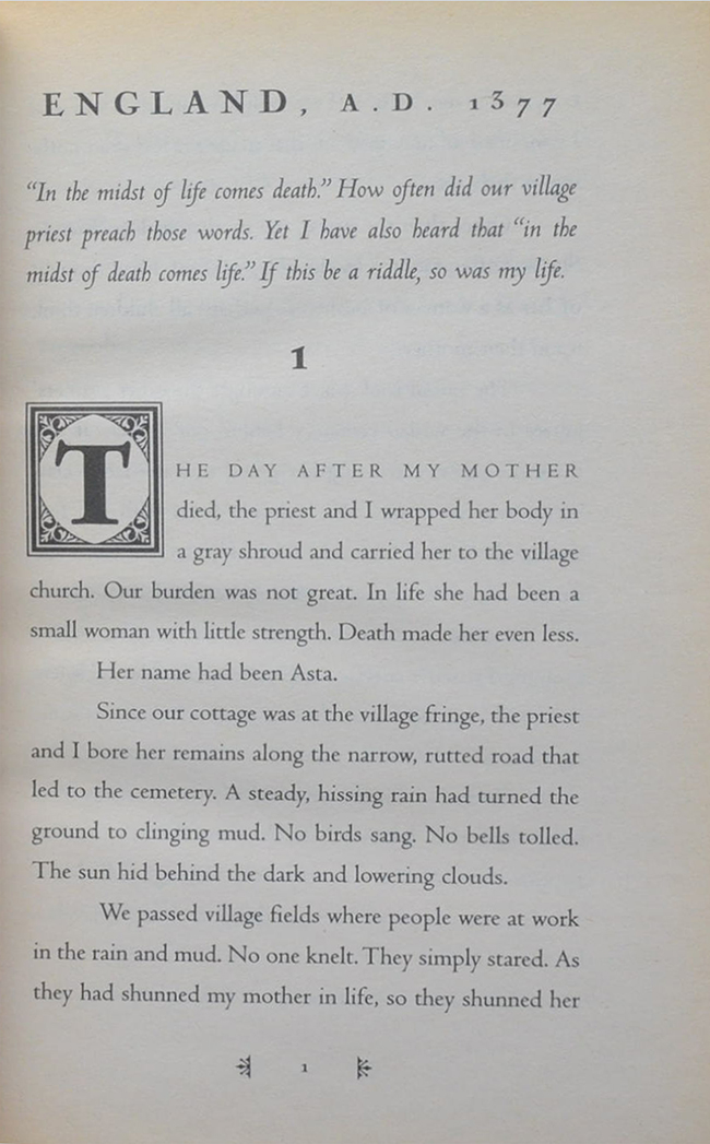 CRISPIN THE CROSS OF LEAD