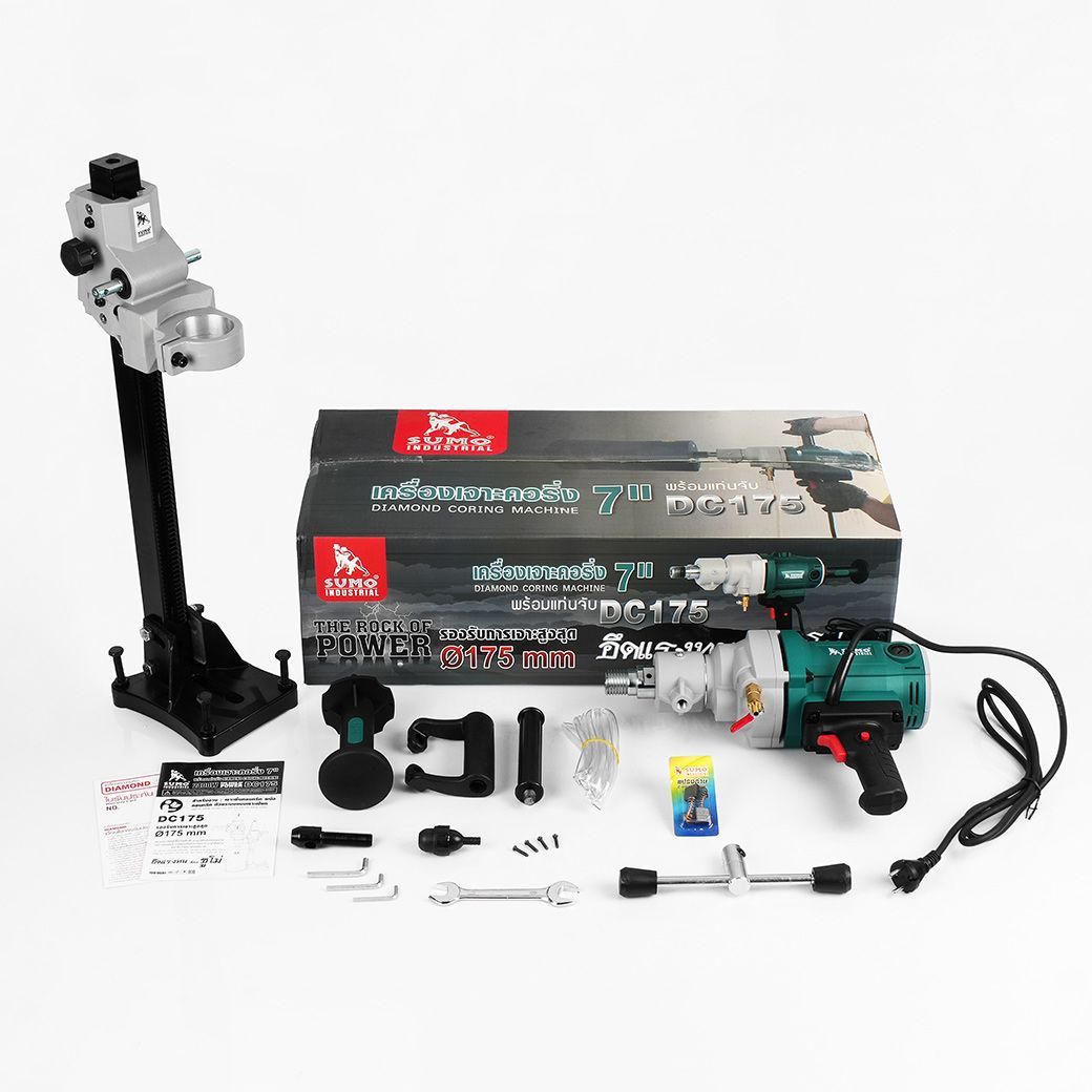 SUMO DC175 เครื่องเจาะคอริ่ง 7" 2400W/220V เกลียว 1.1/4" 7UNC