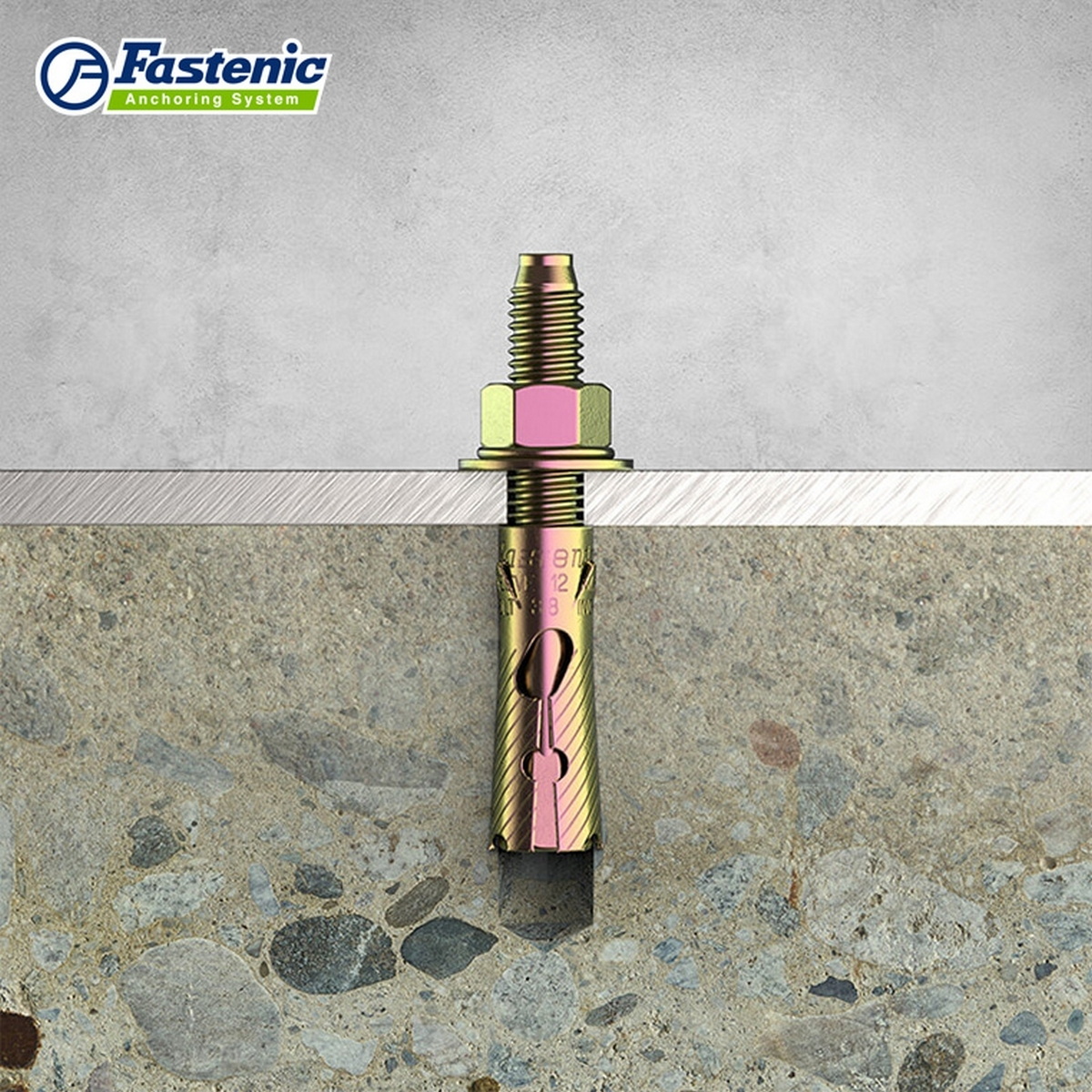 Fastenic ST-Series พุกเหล็ก ชุบซิงค์รุ้ง 3/16"-3/4"