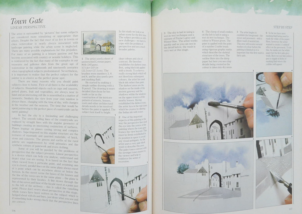 STEP BY STEP ART SCHOOL WATERCOLOUR