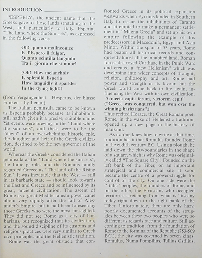 ROME Down through the centuries