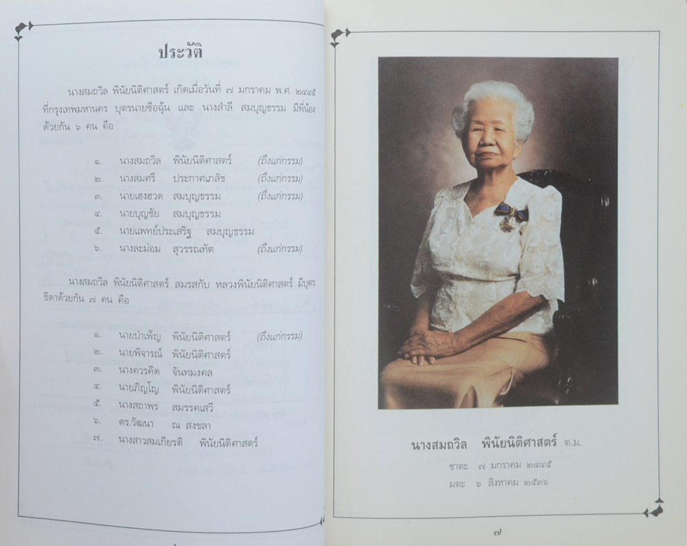 นางสมถวิล พินัยนิติศาสตร์ (ความสุขหาไม่ยาก)