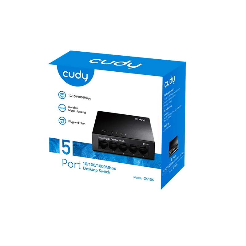 CUDY GS105 5-Port Gigabit Unmanaged Switch