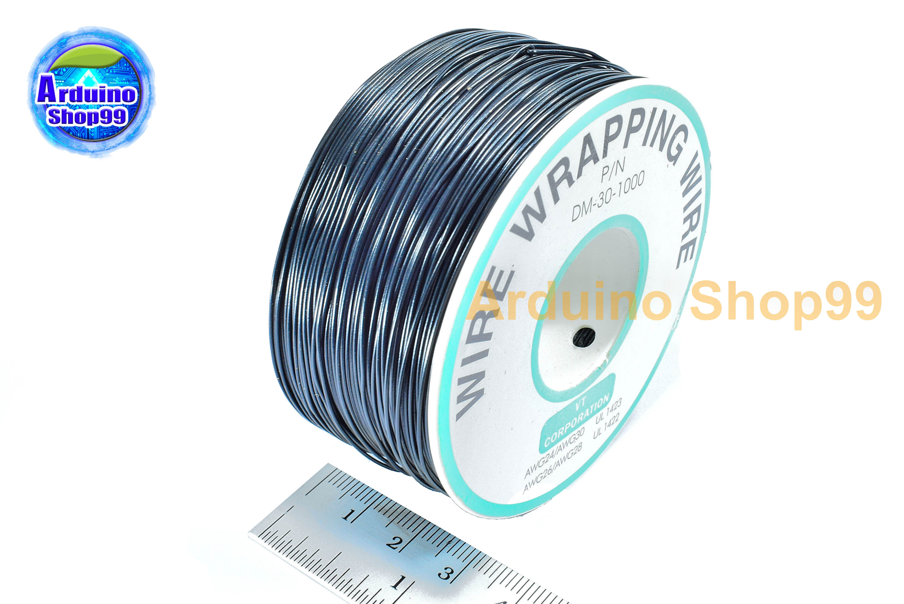 สายไฟอ่อน"สีดำ"ขนาด 30AWG 1 ม้วน ยาว 250 เมตร