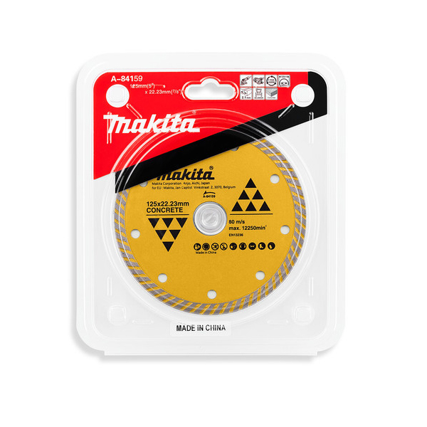 MAKITA A-84159 ใบเพชร 5" แห้ง ก้างปลา-ทอง ตัดคอนกรีต