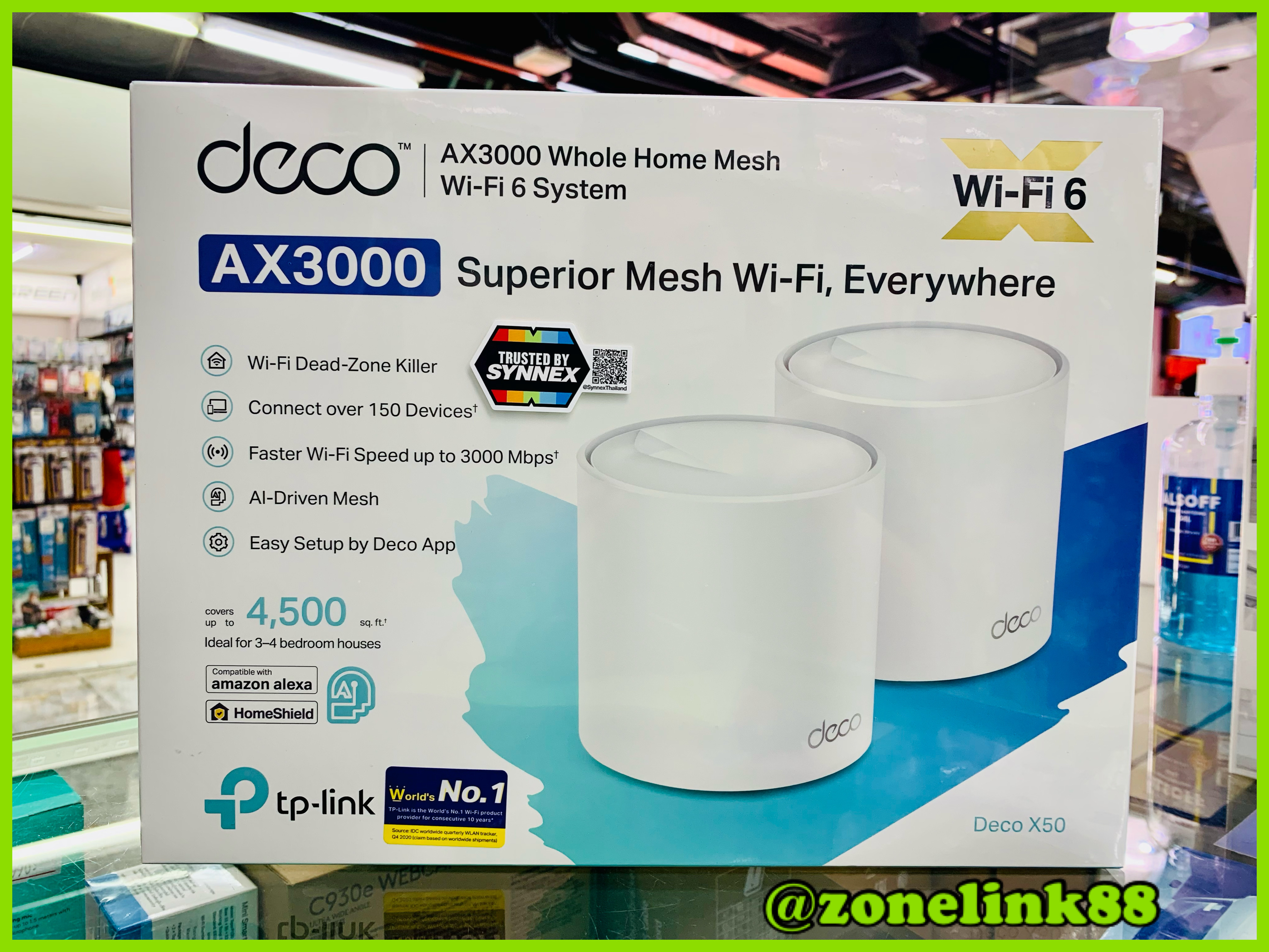 TP-Link Deco X50 (2-pack) AX3000 Whole Home Mesh WiFi 6 System