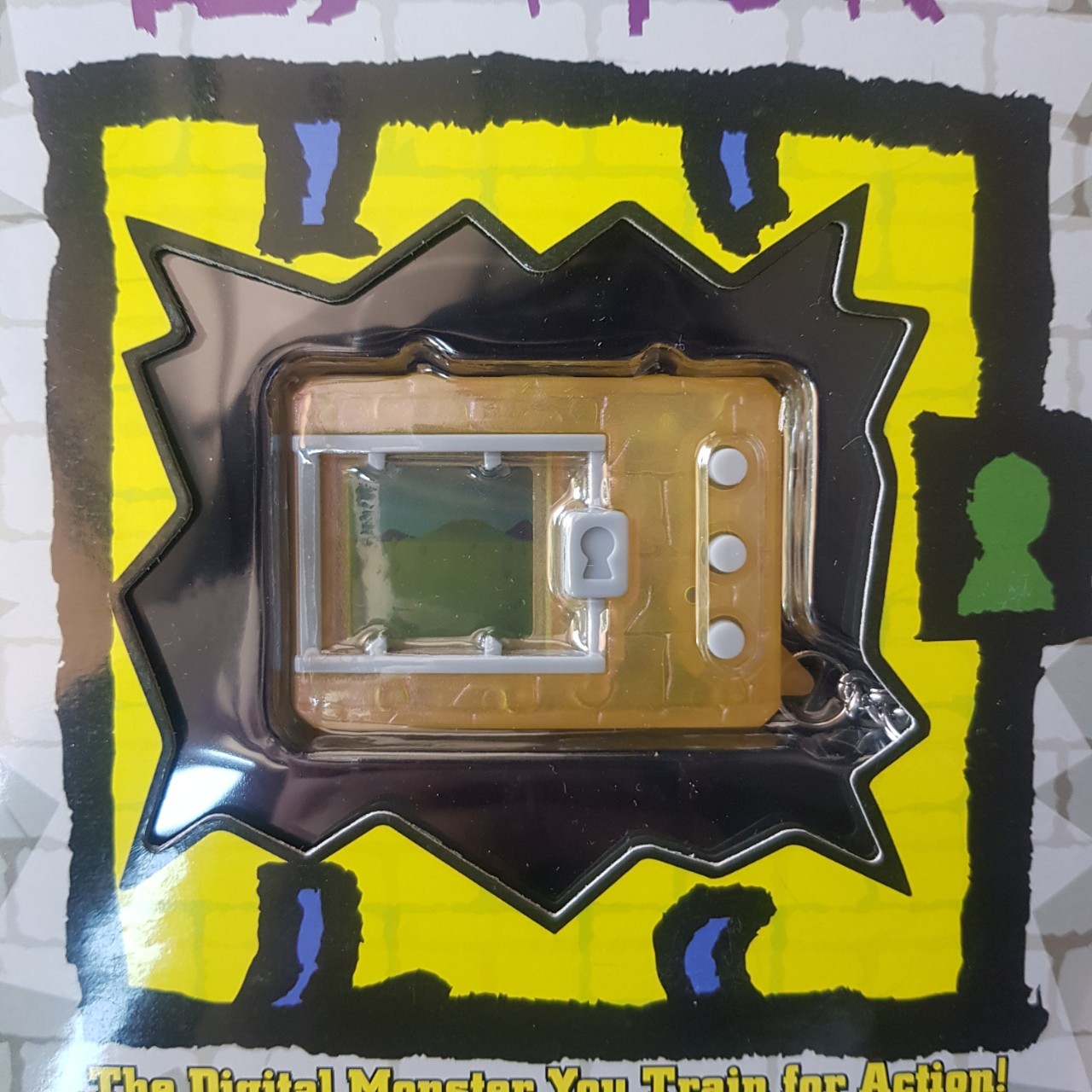 Digital Monster V-pet Ver.20TH ENG Version 2 CLEAR YELLOW COLOR [LOT US]