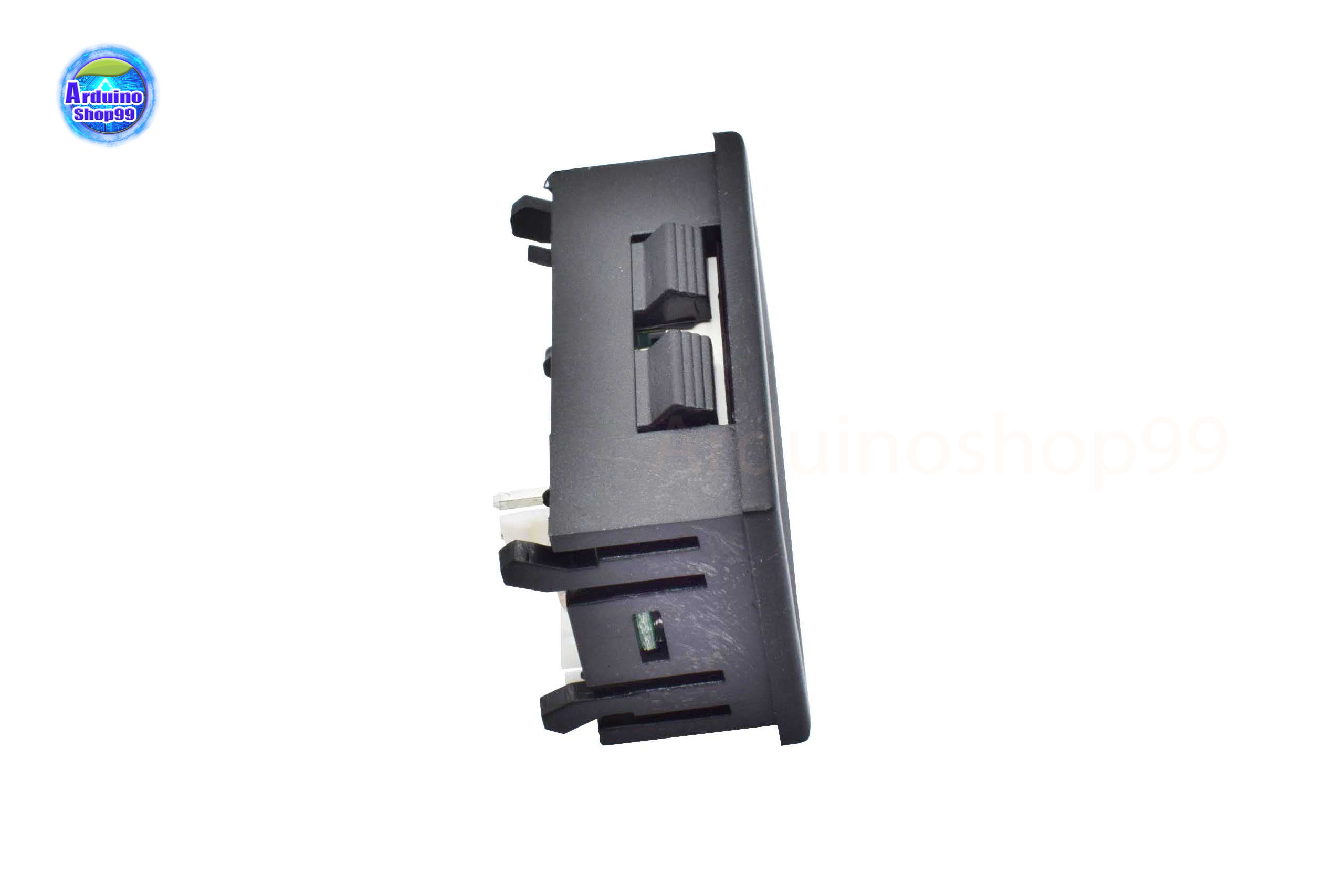 จอแสดงผล ค่าโวลต์ - ค่าแอมป์ ( DC 0-100V 10A )Dual Display Digital Voltage and Current Meter(สีแดง)