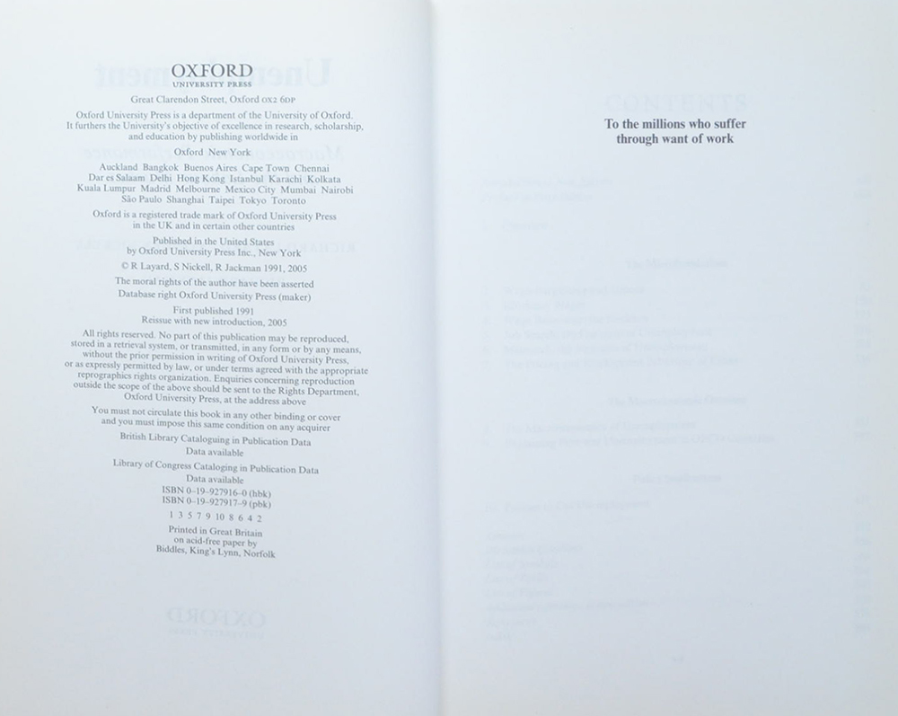 UNEMPLOYMENT Macroeconomic Performance and the Labour Market