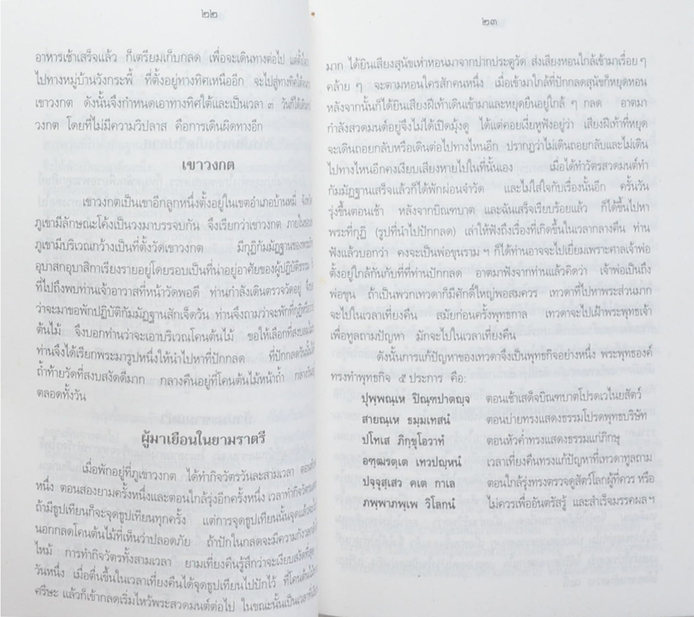 ประสบการณ์ธุดงค์
