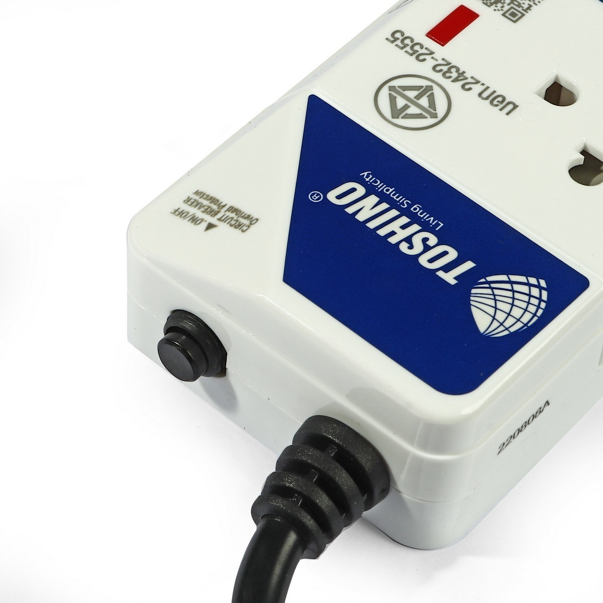 TOSHINO ET-915 ปลั๊กพ่วง 5ช่อง/ 5สวิตซ์/ 3เมตร 10A/2300W