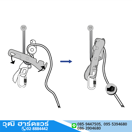 YAMADA รุ่น Y-SBD-A อุปกรณ์โรยตัวระบบล็อคอัตโนมัติ 2จุด