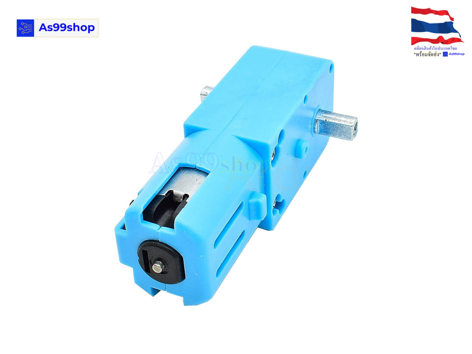 มอเตอร์เฟืองเกียร์โลหะ 1:90 สำหรับ Smart Robot Car (แกนใส่ล้อได้ 2 ด้าน / 3V-6V / 110RPM)