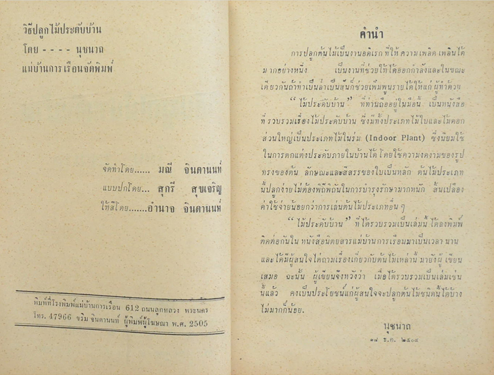 วิธีปลูกไม้ประดับบ้าน