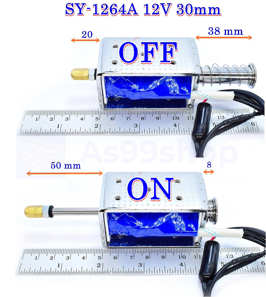 LY1264A push-pull solenoid 12Vdc 30mm for a long time