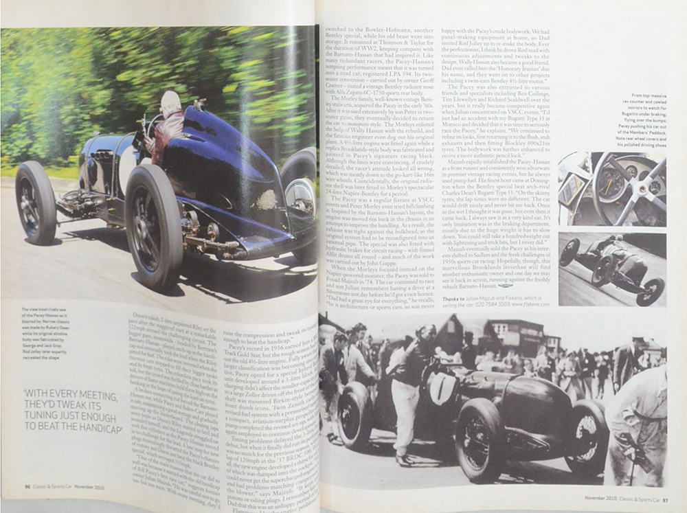 CLASSIC & SPORTS CAR Volume 29 No. 8 November 2010