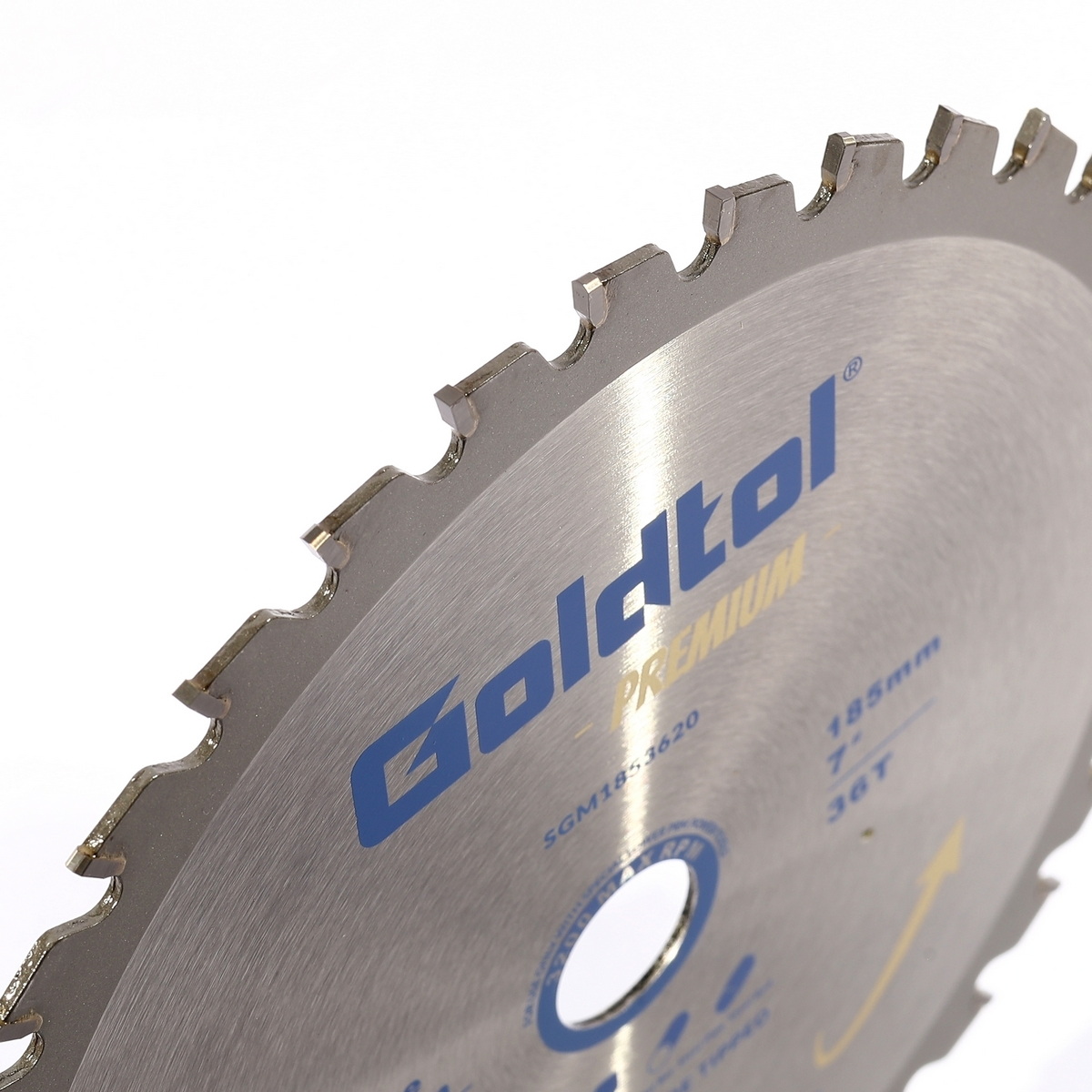 Goldtol ใบเลื่อยวงเดือน ตัดเหล็ก 7"x36T