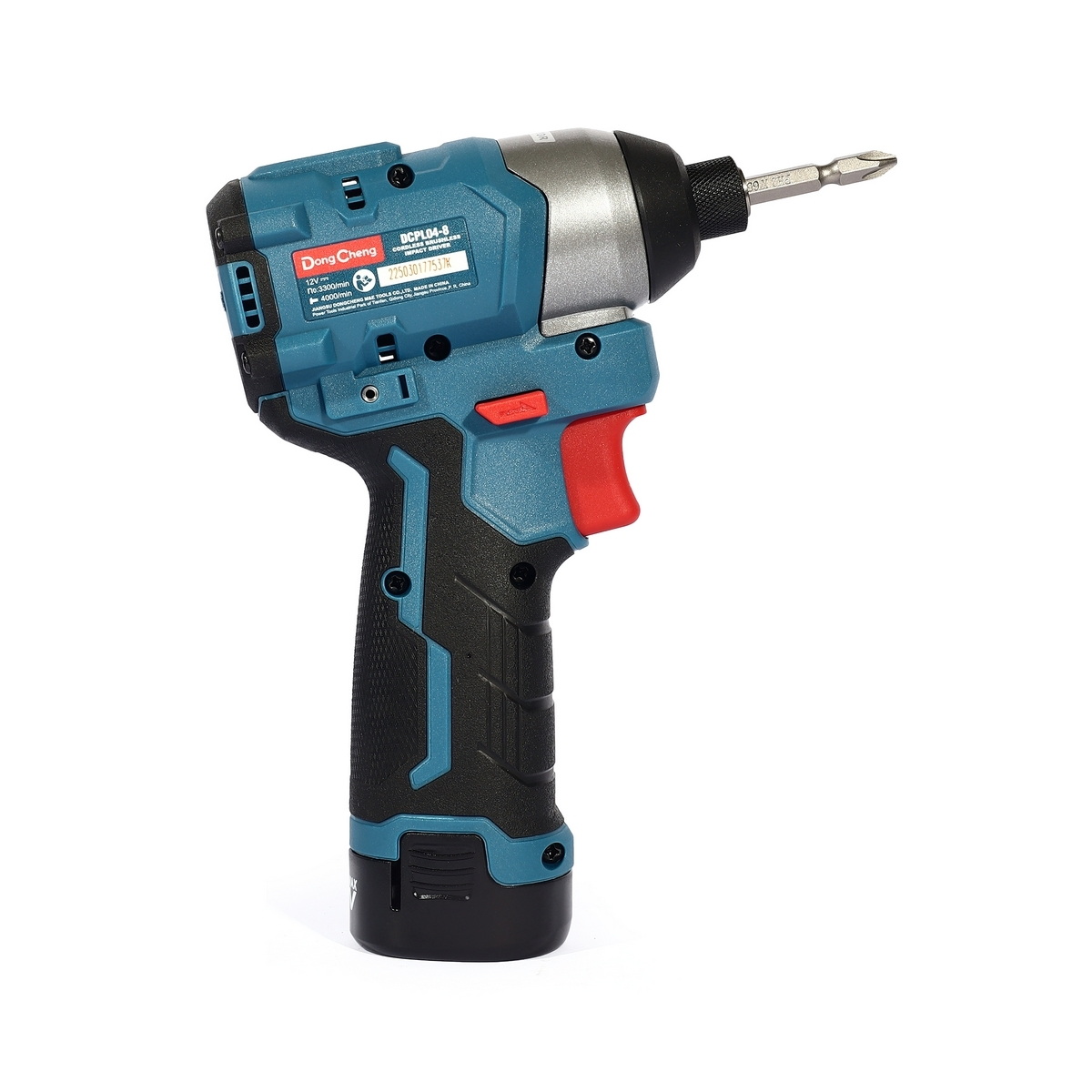 Dong Cheng DCPL04-8-EK ไขควงกระแทกไร้สาย 140Nm. 12V แบตx2
