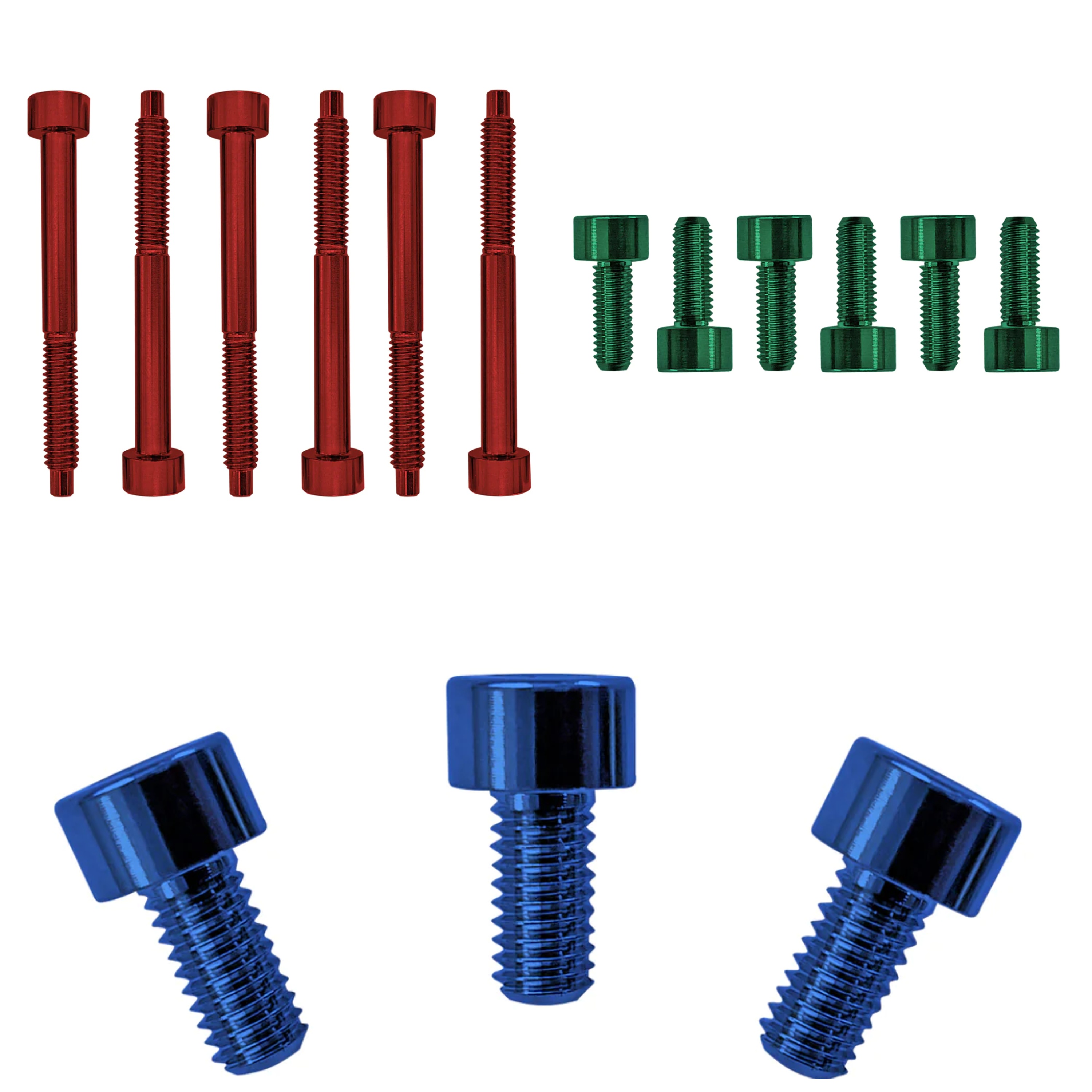 Floydrose Stainless Steel COLOR Screws (ครบชุด Lock Nut, Lock Saddle & String Lock)