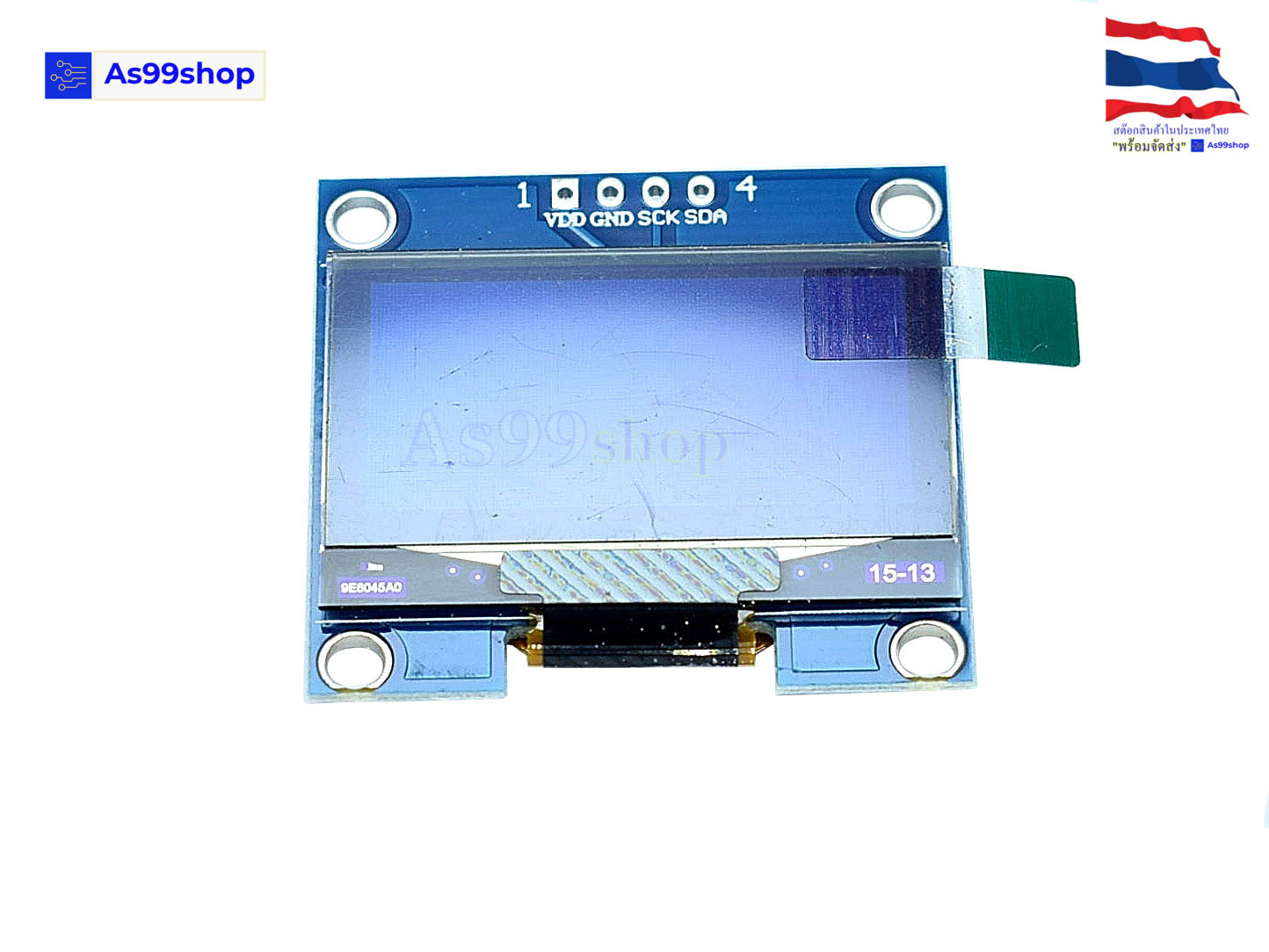 Display OLED ขนาด 1.3 นิ้ว แบบ I2C Blue
