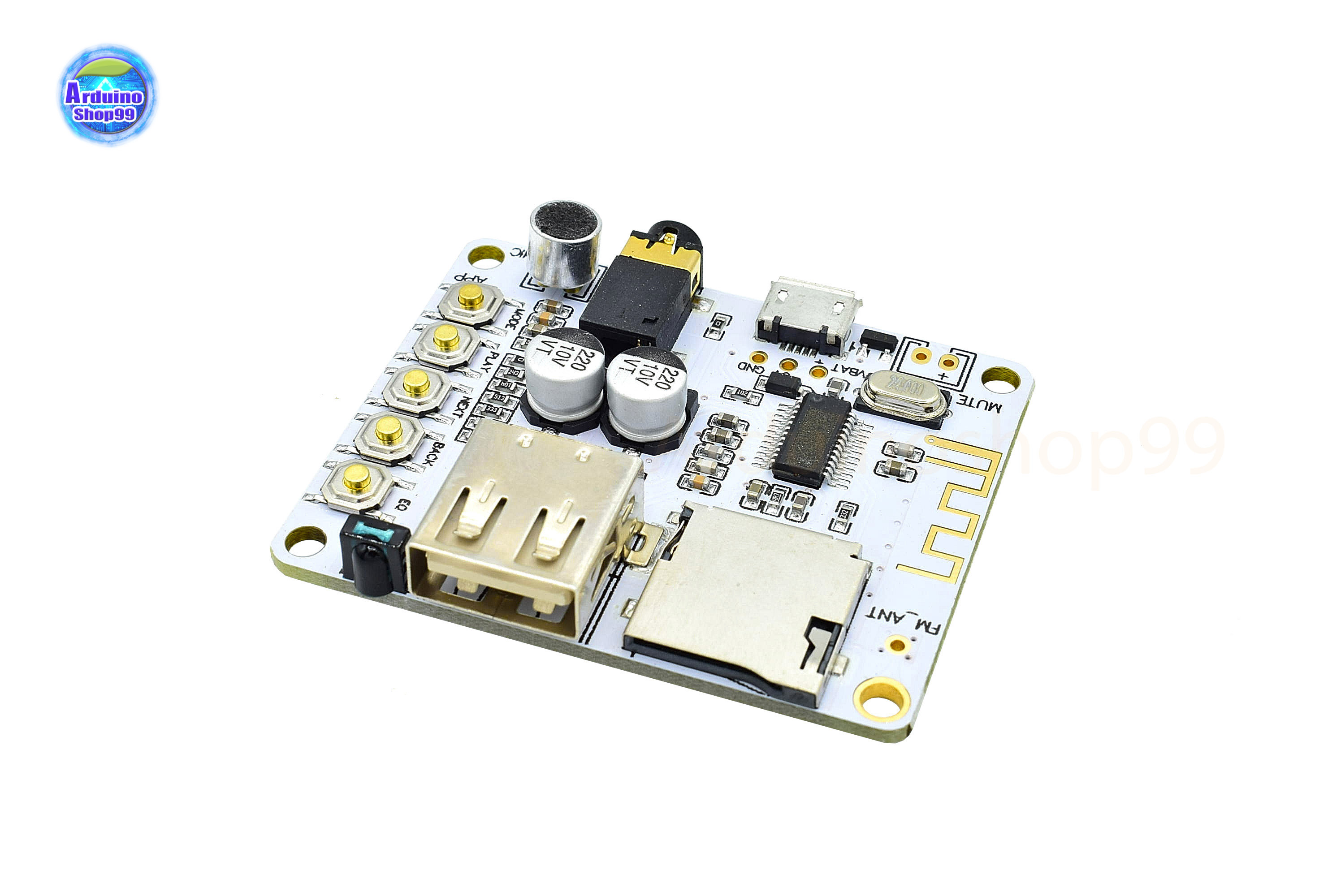 Bluetooth Audio Receiver Decoder board with a decoder card slot TF USB playback P Reamp output 5V