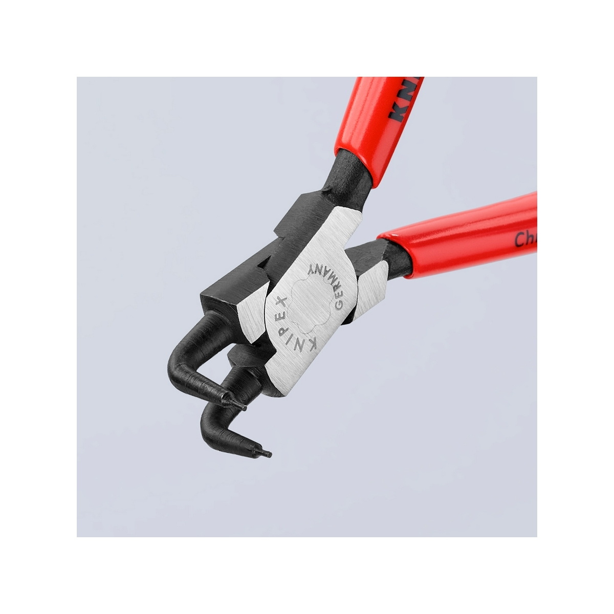 KNIPEX 44 21 J01 คีมหนีบแหวน 5" ปลายงอ ปลาย 0.9mm