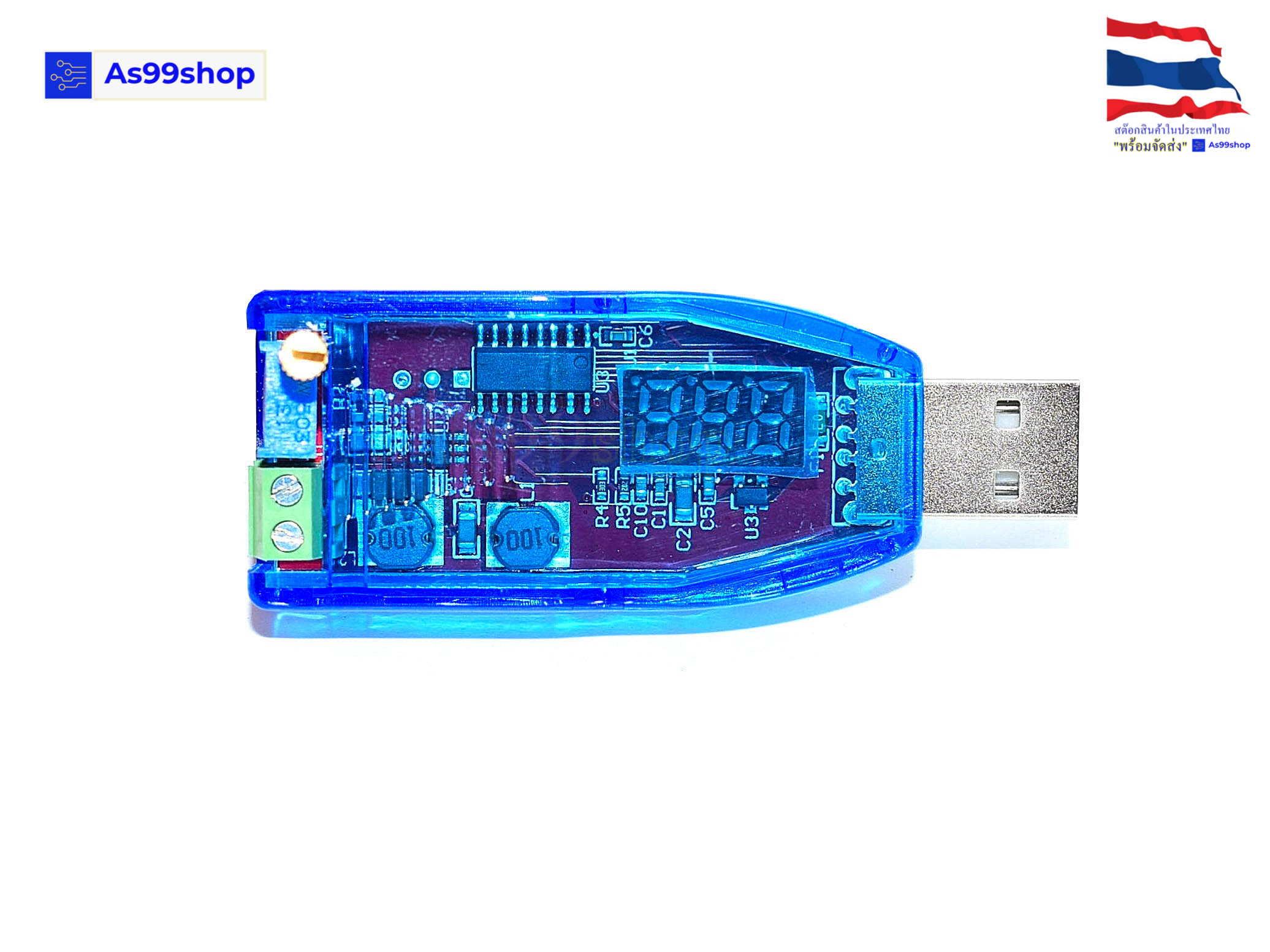 DC-DC Buck-Boost แหล่งจ่ายไฟแรงดันไฟฟ้าโมดูล 5V Usb to Step-Up Step-Down จาก 1.0 V - 24 V