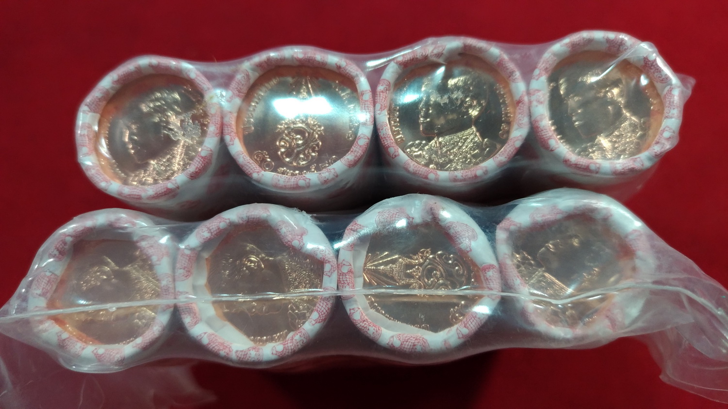แพ๊คเหรียญ 50 สต.ปี2561 รัชกาลที่10 1 แพ๊ค 4 หลอดมี 200 เหรียญ เดิมๆจากกรมฯ