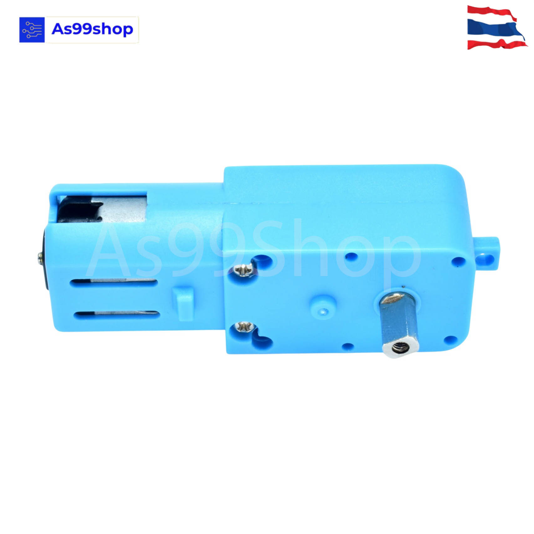 1:90 Gear Motor สำหรับ Smart Robot Car เฟืองโลหะ แบบแกนใส่ล้อได้ 1 ด้าน (3V - 6V)