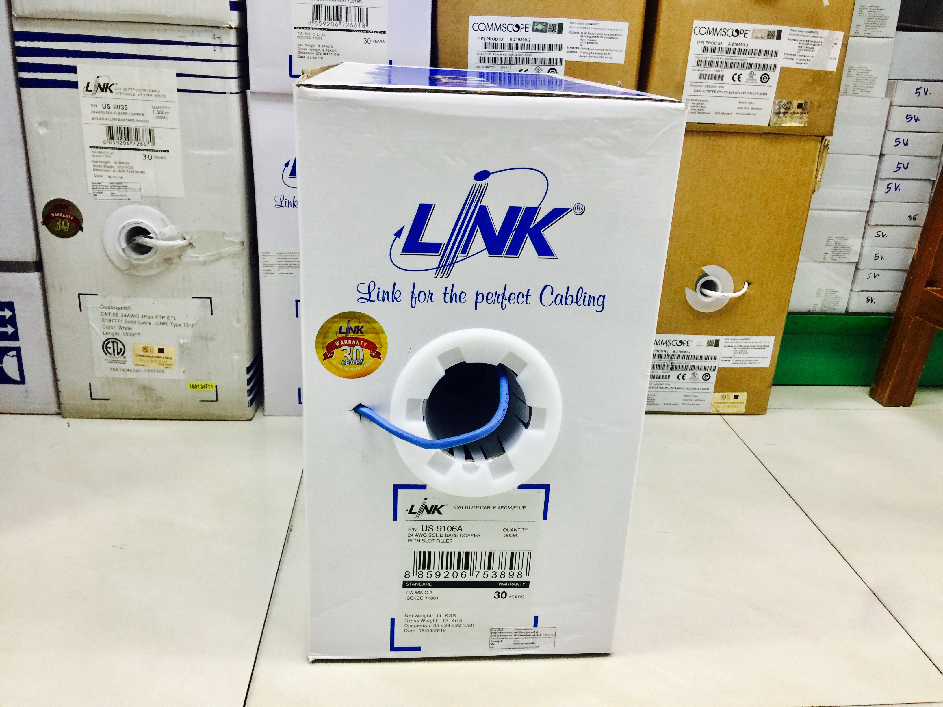 US-9106A UTP Cable Cat6 305m.BLUE
