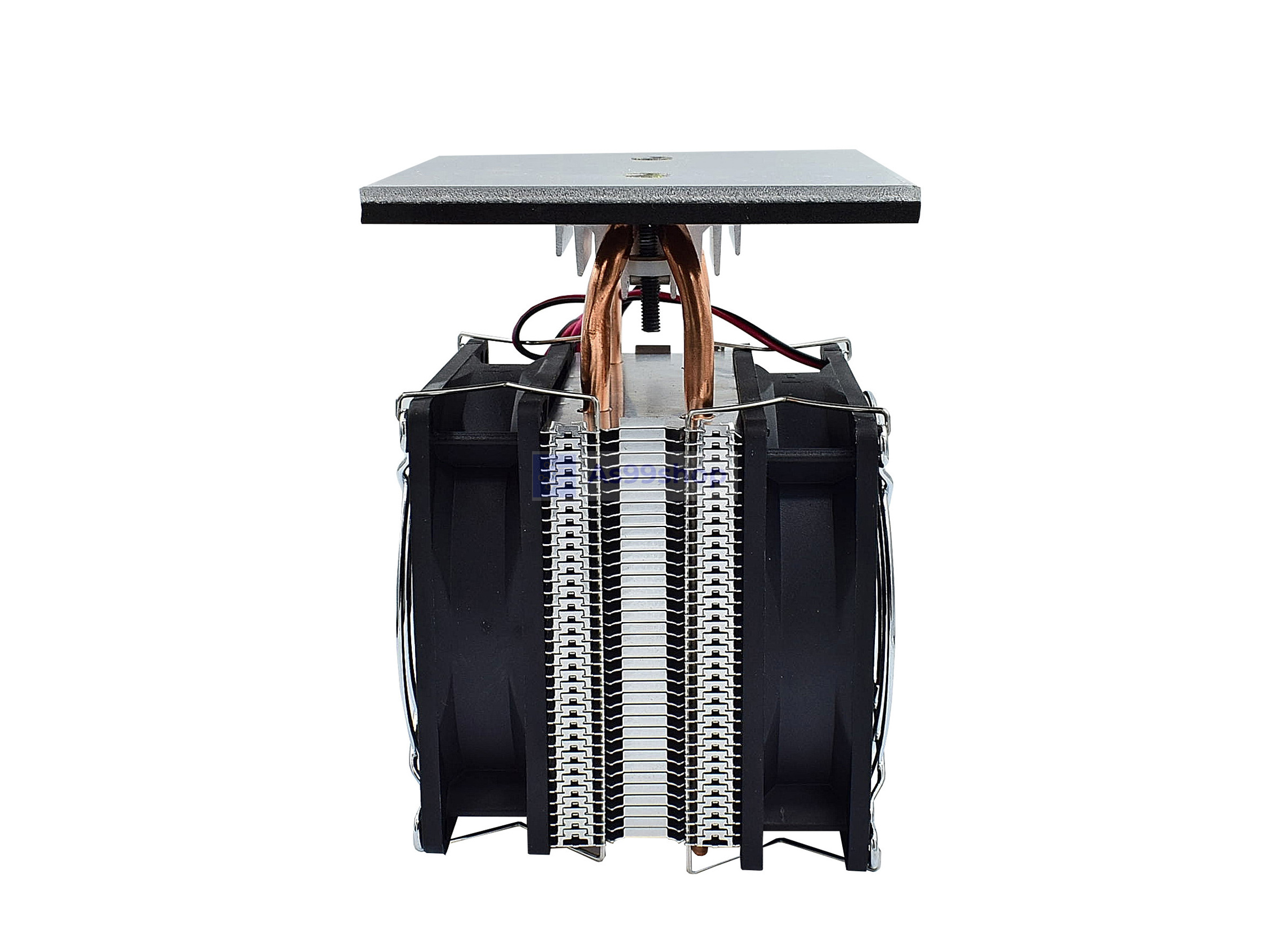 ชุดทำความเย็นบนเพลท ขนาด 100*100 mm platform cooling 2 heat pipe radiator(สินค้าประกอบเสร็จรวมแผ่นร้อนเย็น)