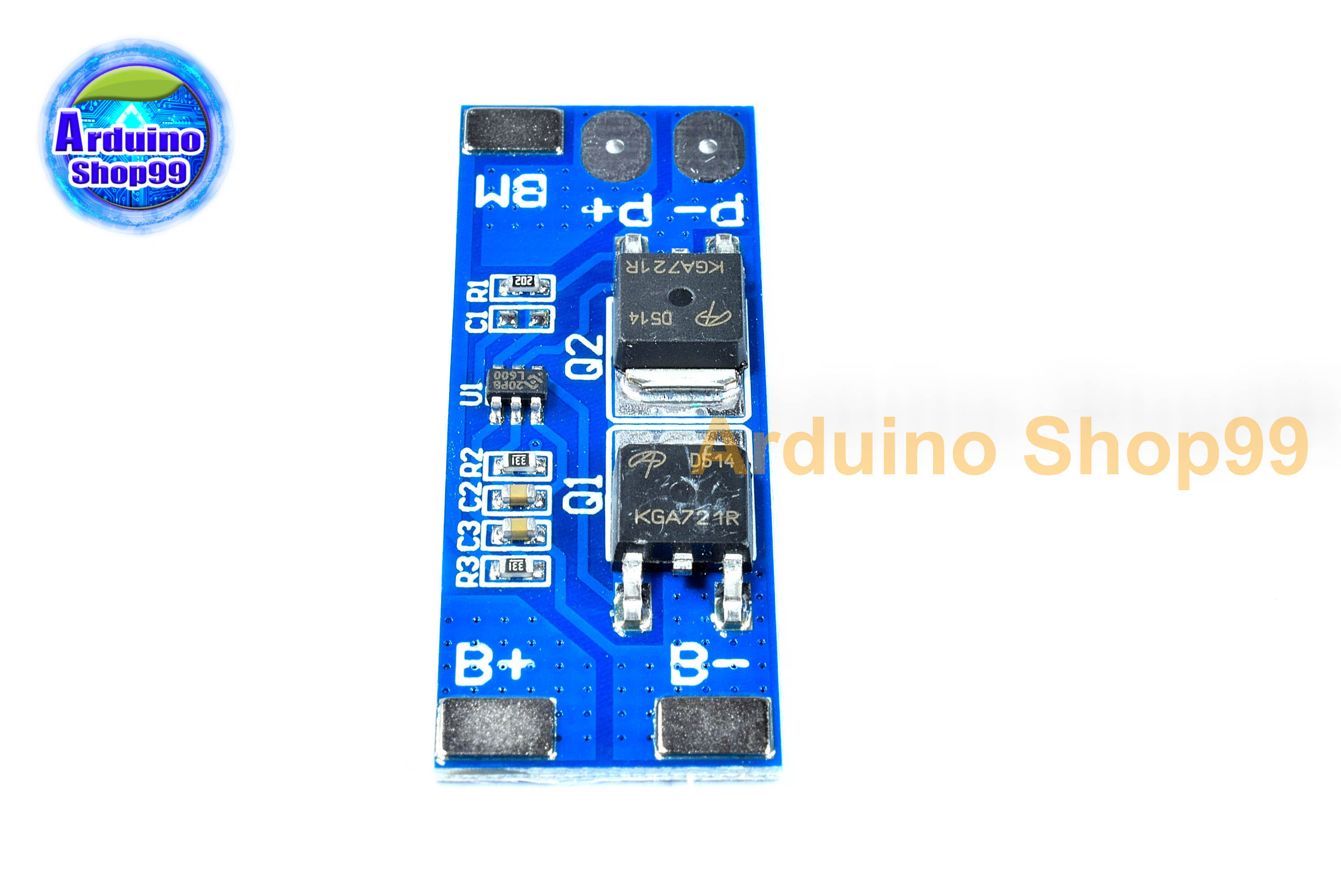 2 series 7.4V lithium battery protection board 8A working current 15A