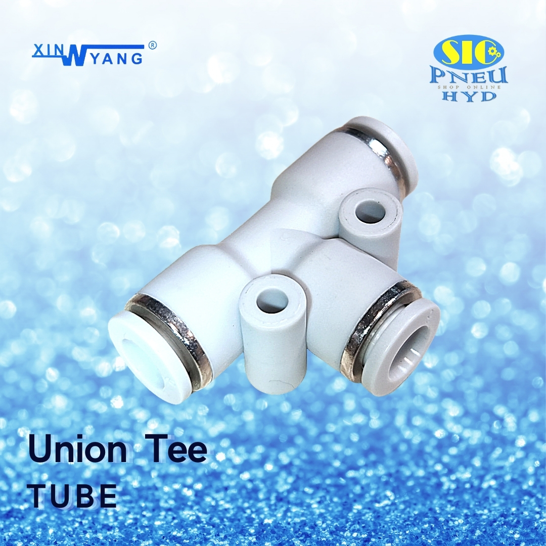 SPE : UNION T ข้อต่อลม 3 ทาง ตัว T เข้าสายเท่ากัน 3 ด้าน สีขาว